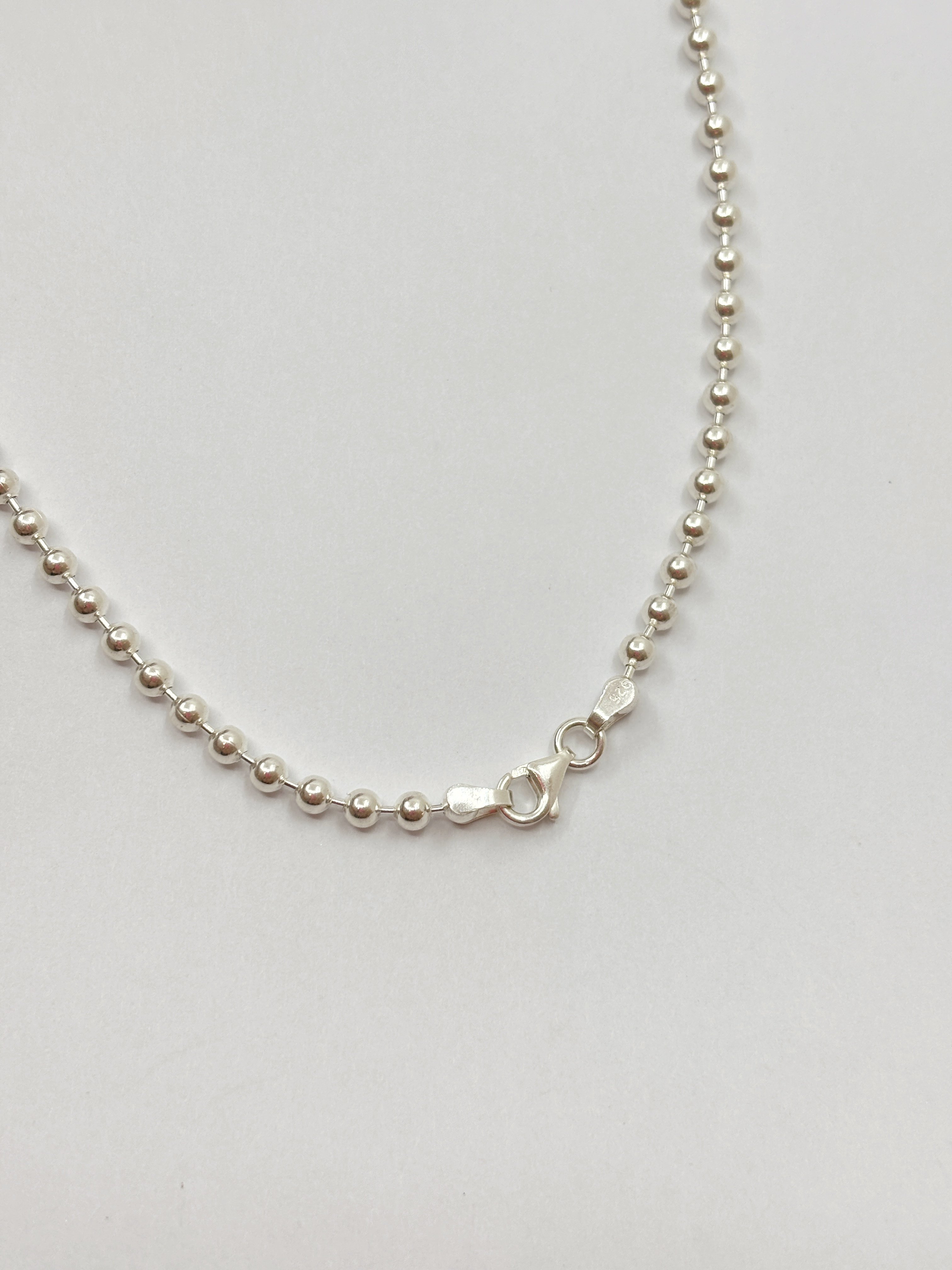 Top Top Zincir Kolye 3 mm | 925 Ayar Gümüş