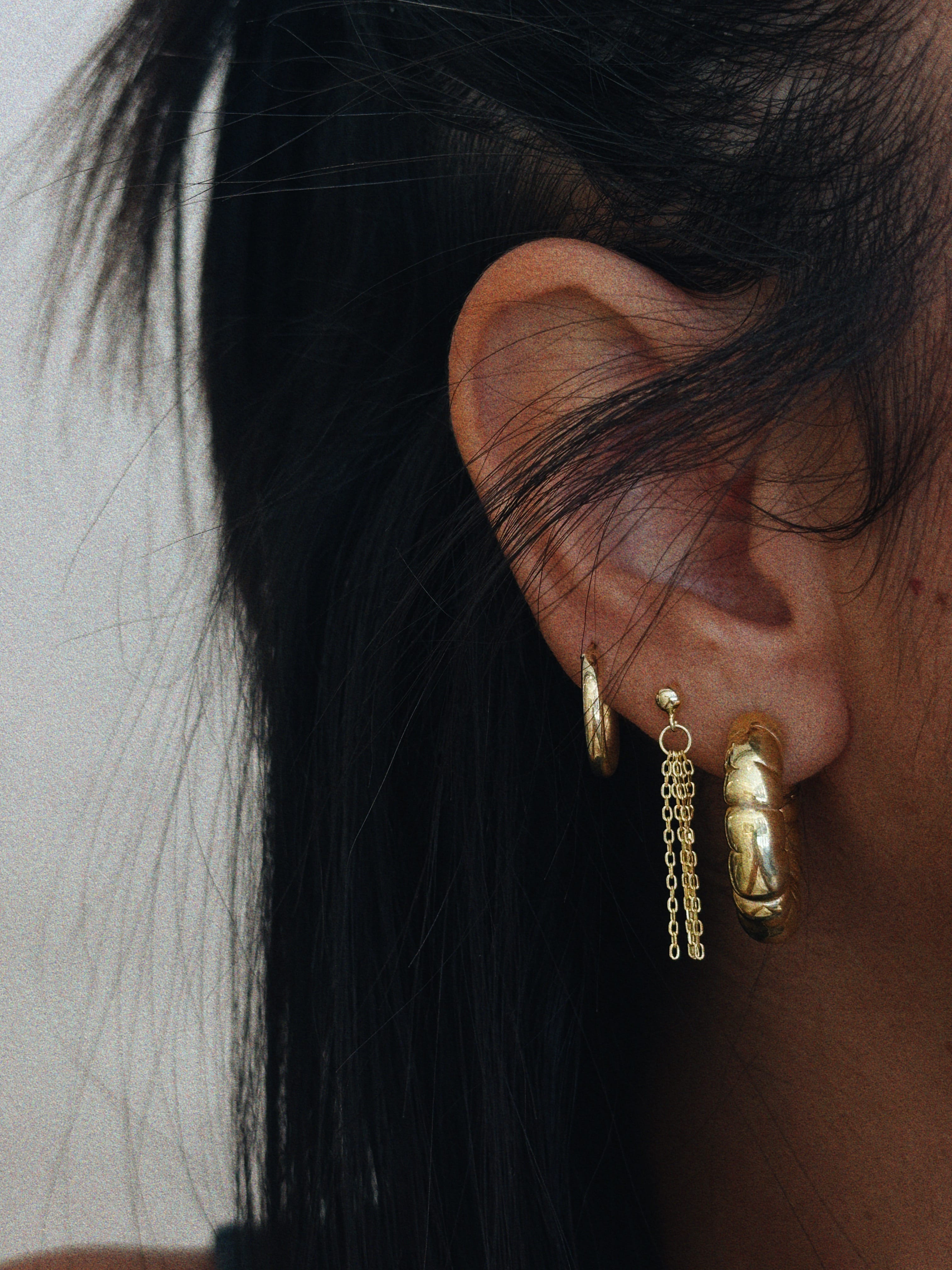 Zincir Piercing - Küpe | 925 Ayar Gümüş