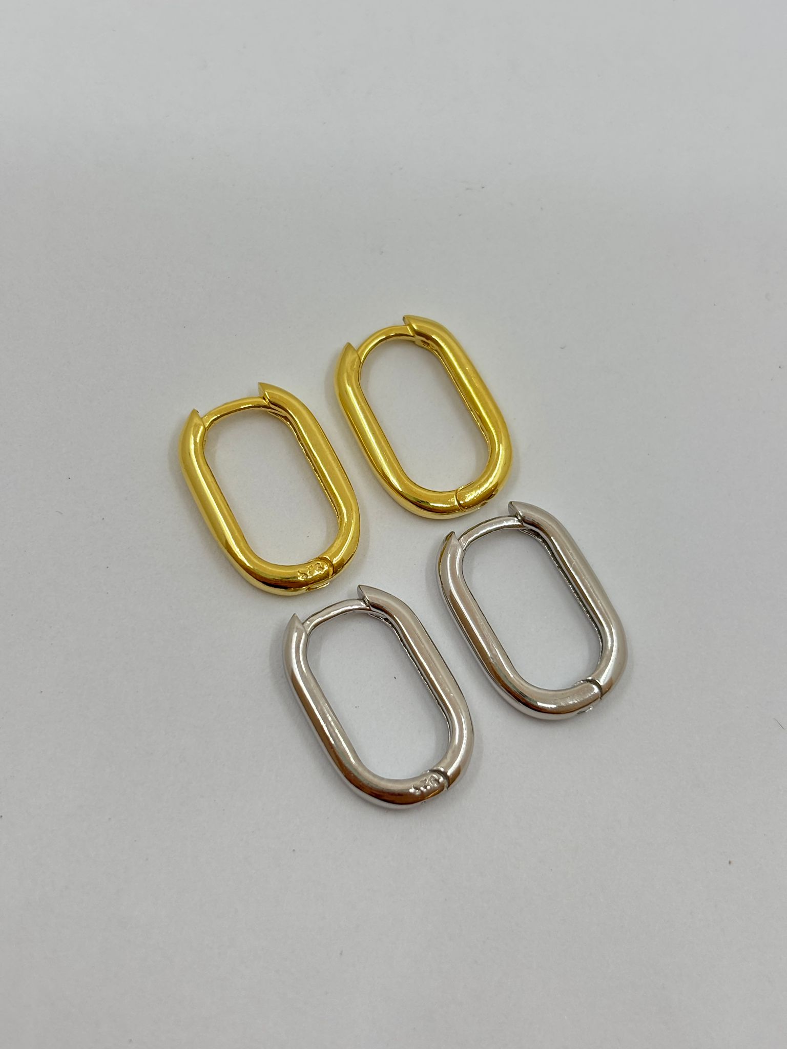 Minik Dikdörtgen Küpe | 925 Ayar Gümüş