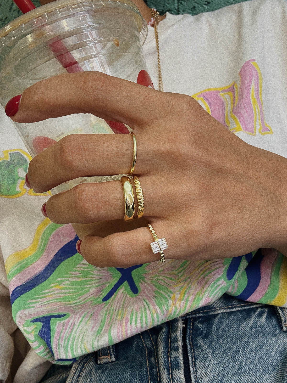 Lazer Kesim Geniş Yüzük | 925 Ayar Gümüş