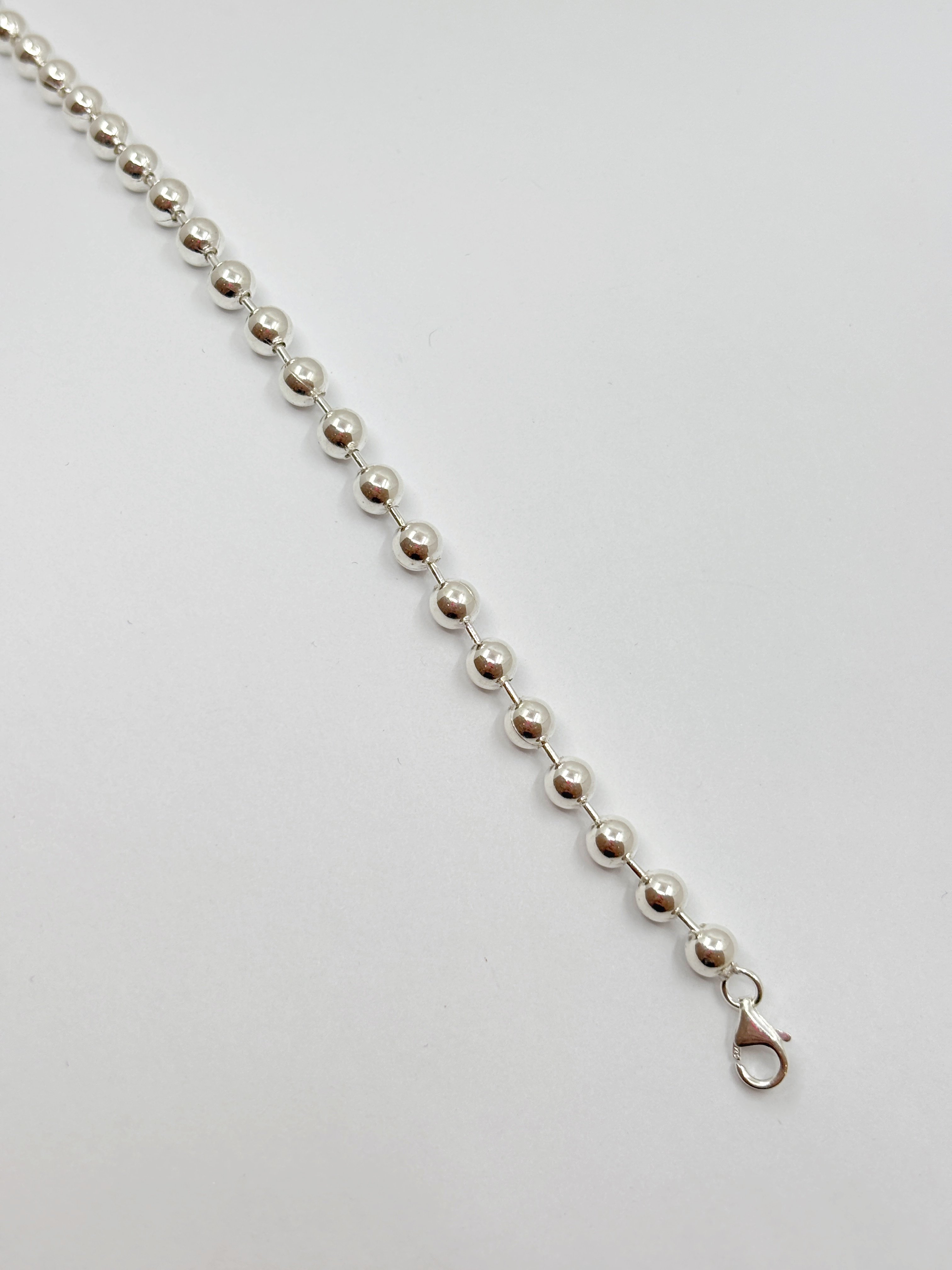Top Top Zincir Bileklik 5 mm | 925 Ayar Gümüş