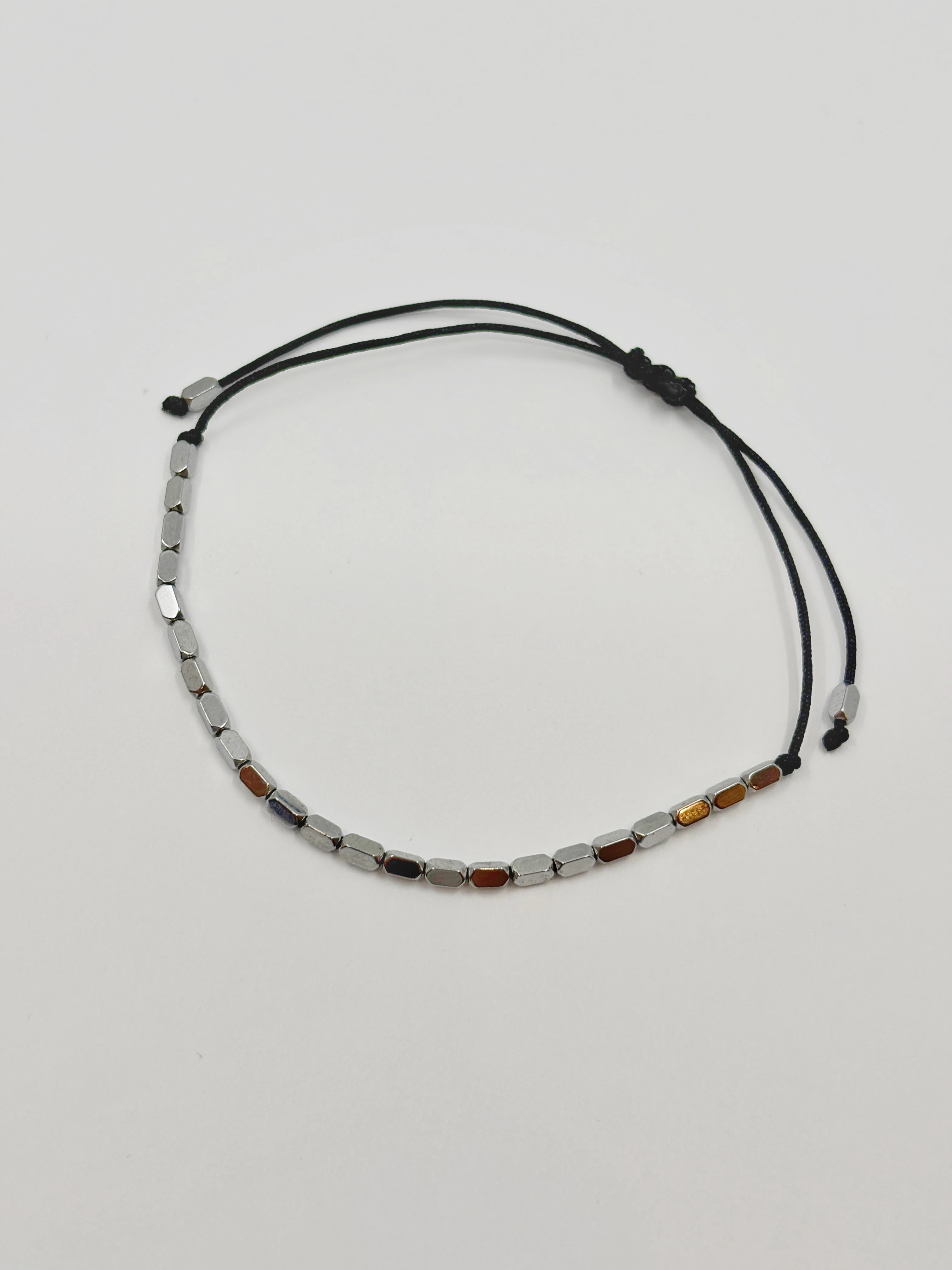 Dikdörtgen Hematit Bileklik