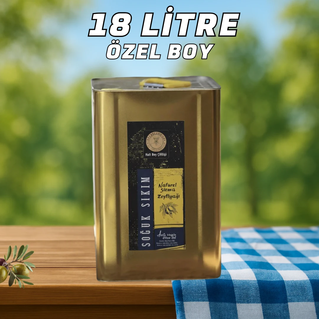 Erken Hasat 18 Litre Soğuk Sıkım Sızma Zeytinyağı Teneke