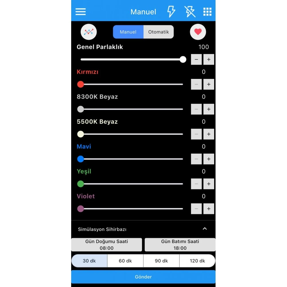 AquaReef X50 Resif Akvaryum Aydınlatma + Metal Yan Ayaklar