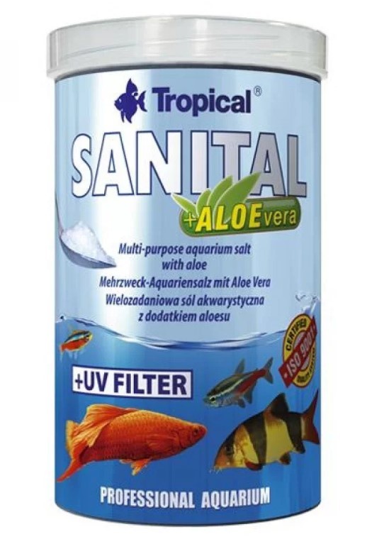 Tropical Sanital +Alovera 1000ml 1,2Kg Akvaryum Tuzu