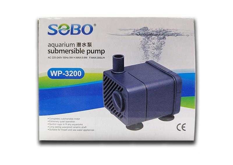 Sobo WP-3200 Mini Akvaryum Kafa Motoru 300 Lt/S