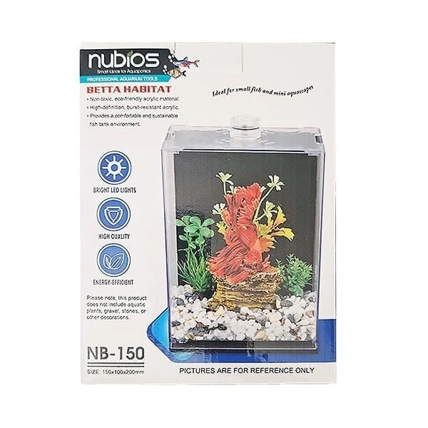 Nubios Betta Habitat Nano Tank 20x10x15h