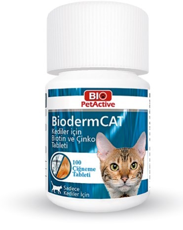 BiodermCAT | Kediler İçin Biotin ve Çinko Tableti