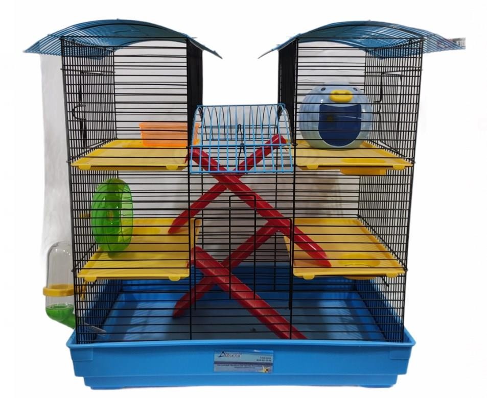 Hamster Kafesi İki Katlı Oval Çatılı