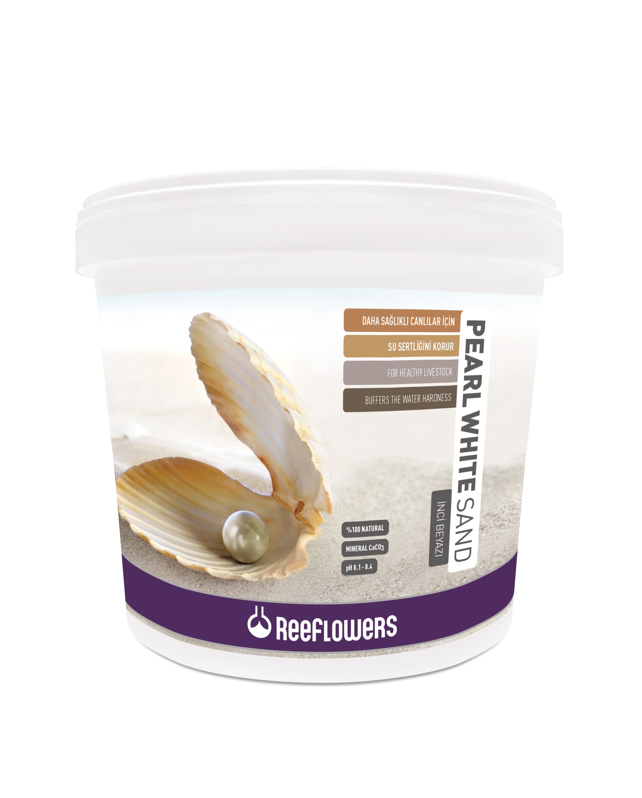 ReeFlowers Kalsiyum Karbonatlı Mineralli Akvaryum Kumu ( 0,5-1 mm ) 25kg