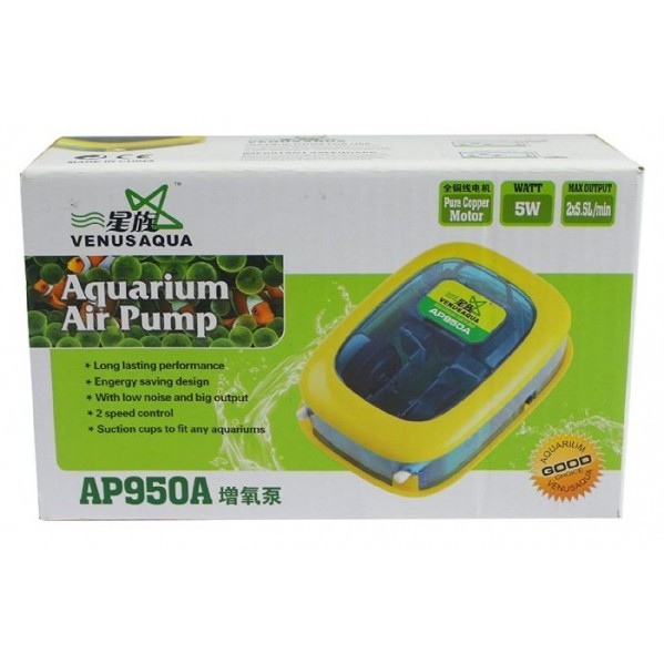 Venusaqua AP-950 Hava Motoru Çift Çıkışlı 5W