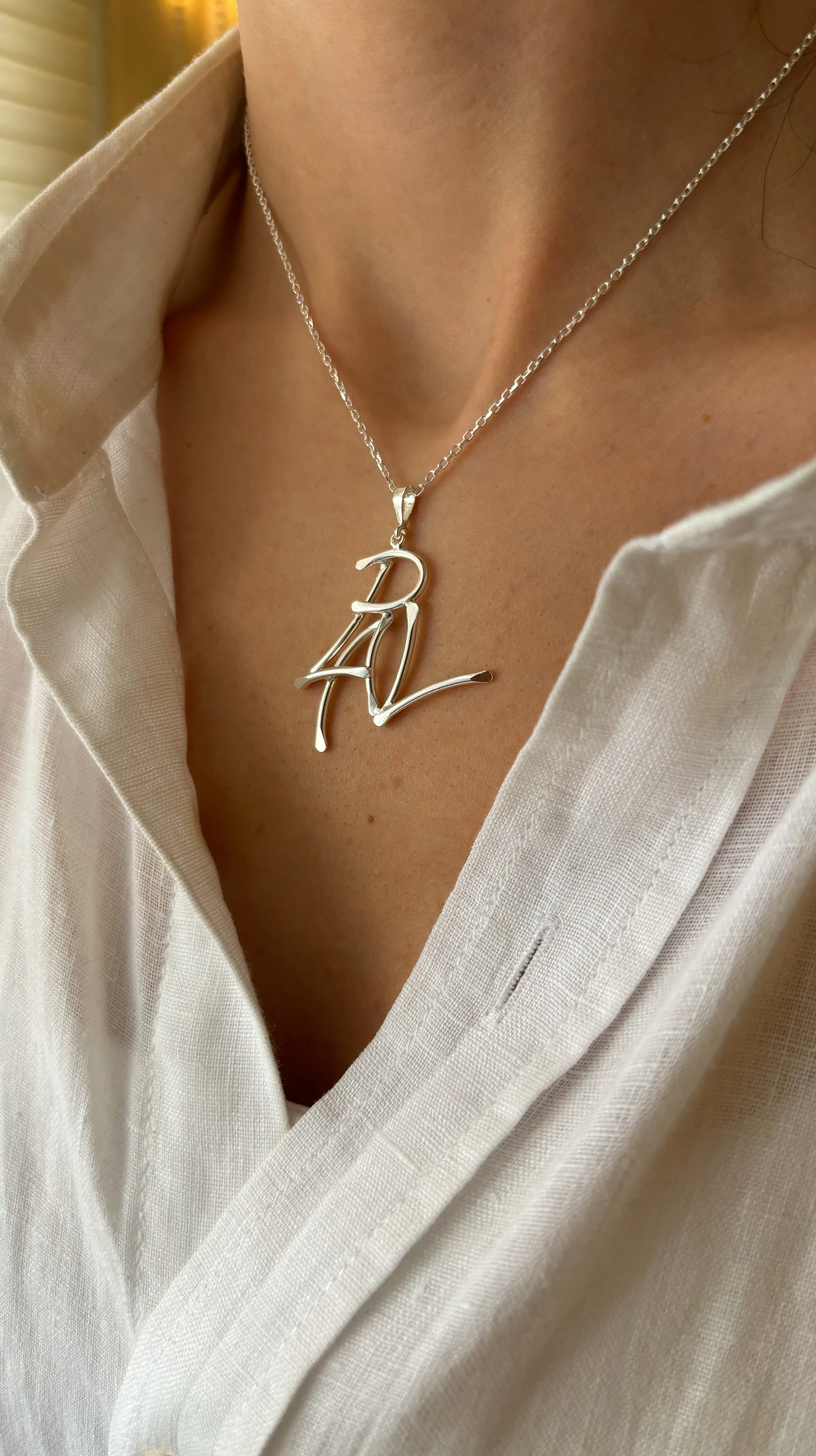 Üçlü Harf Kolye - PAL