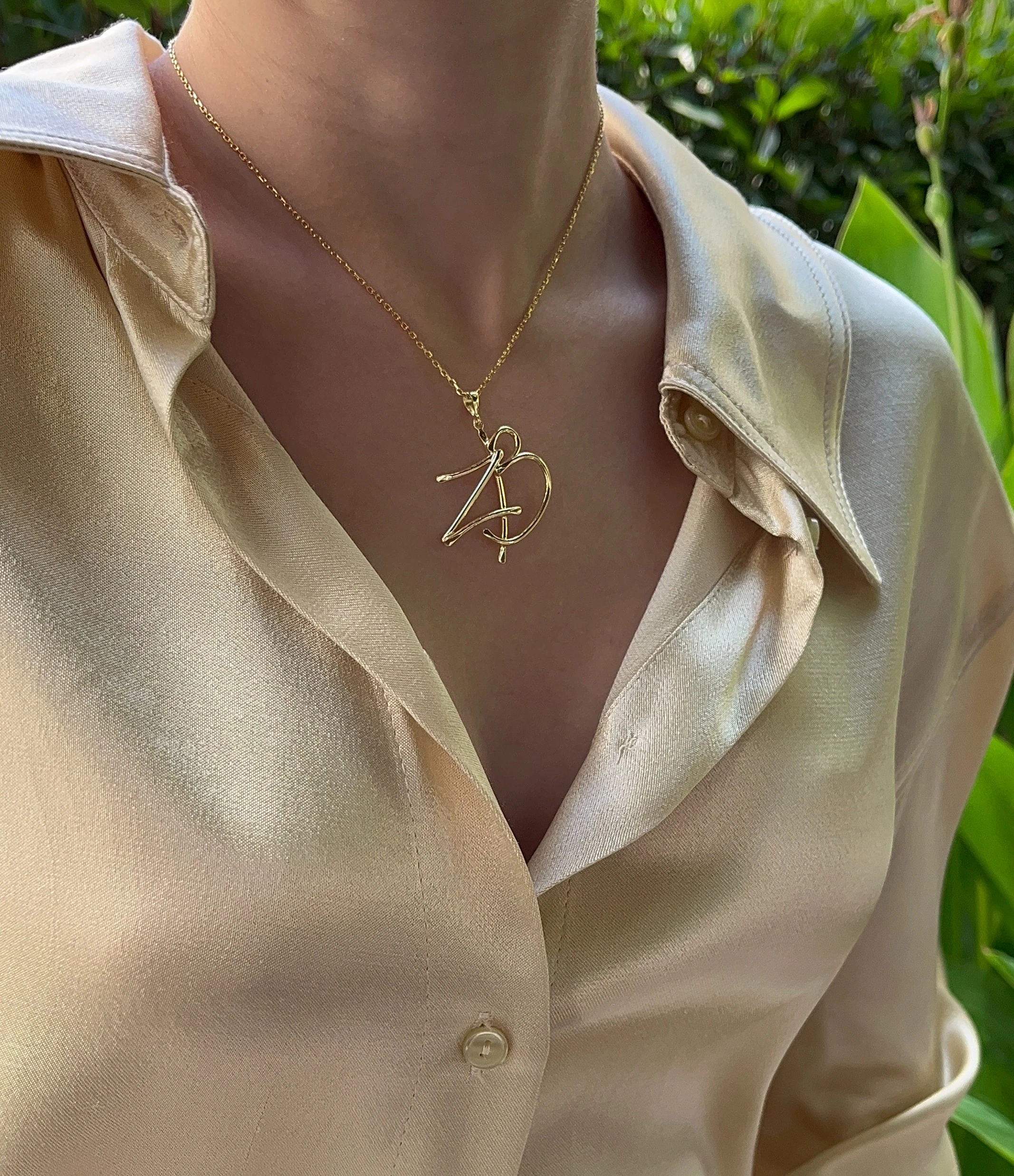 İkili Harf Kolye - ZB