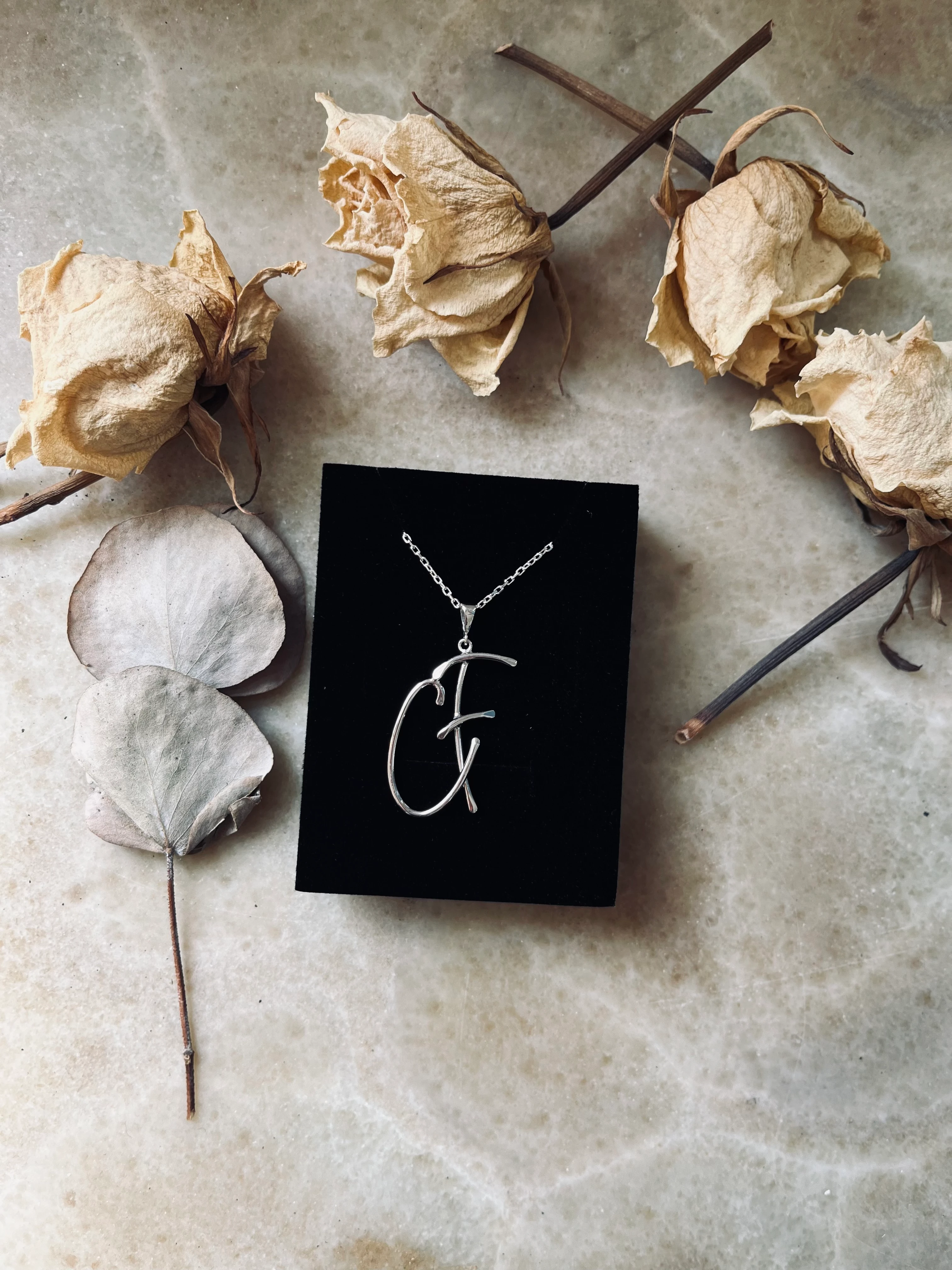 İkili Harf Kolye - CF