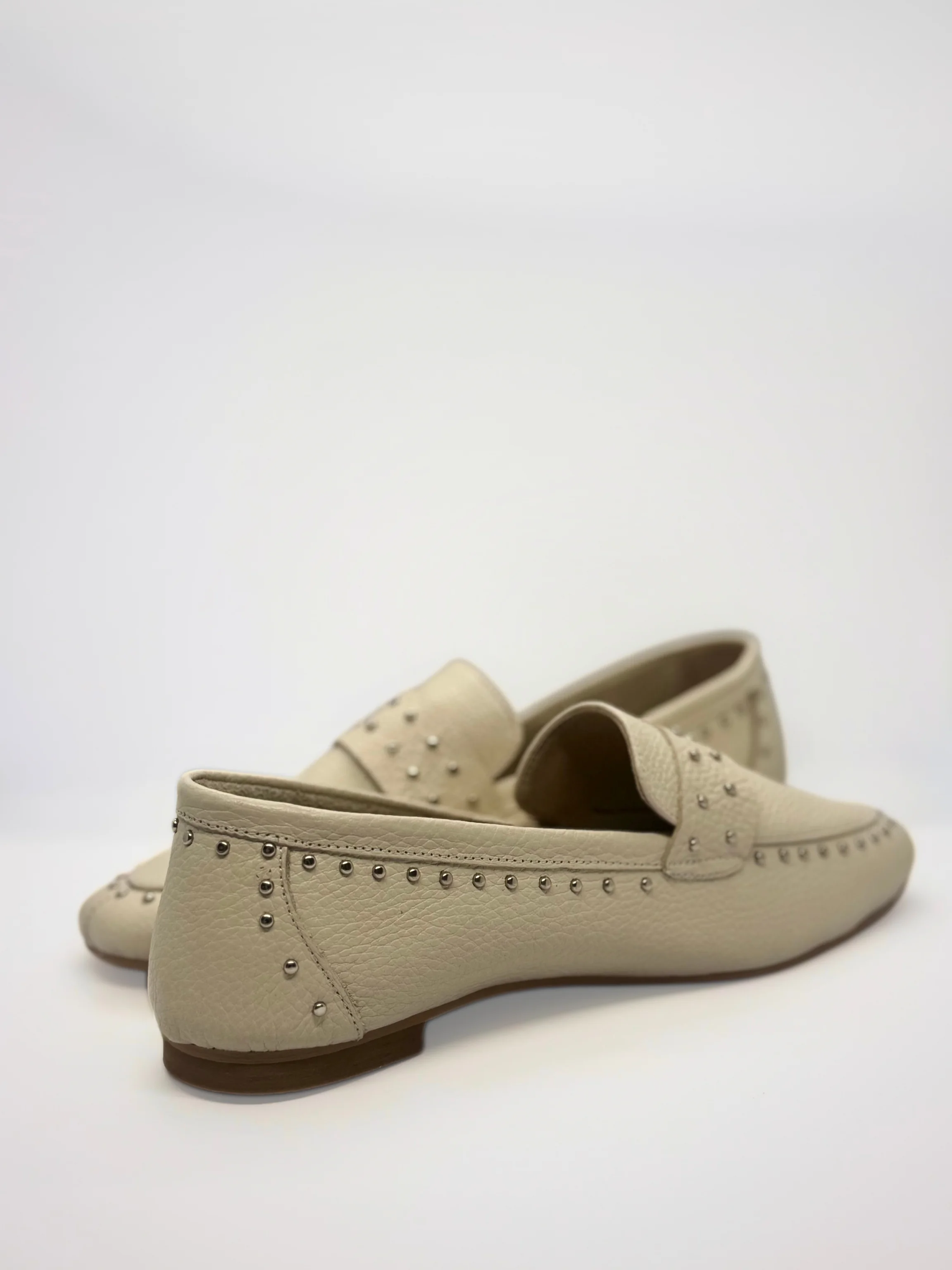 Zoe Gerçek Deri Zımba Detaylı Loafer