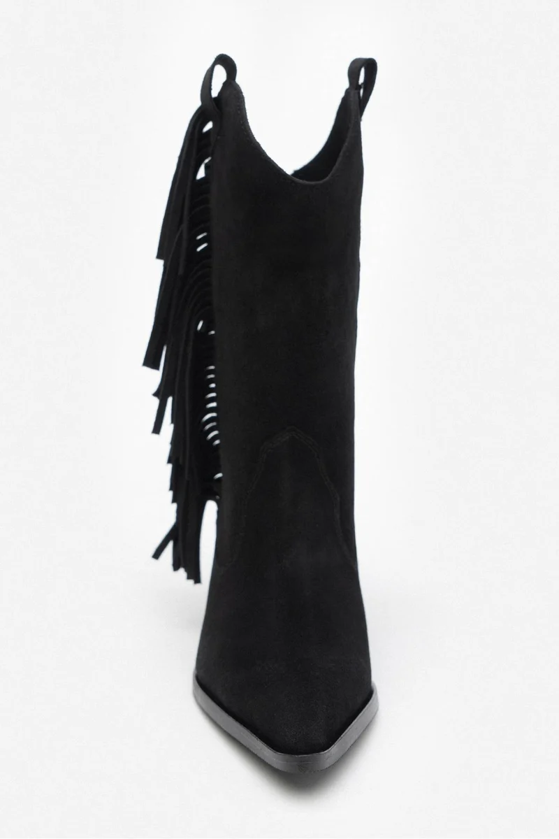 West Gerçek Deri Püsküllü Çizme