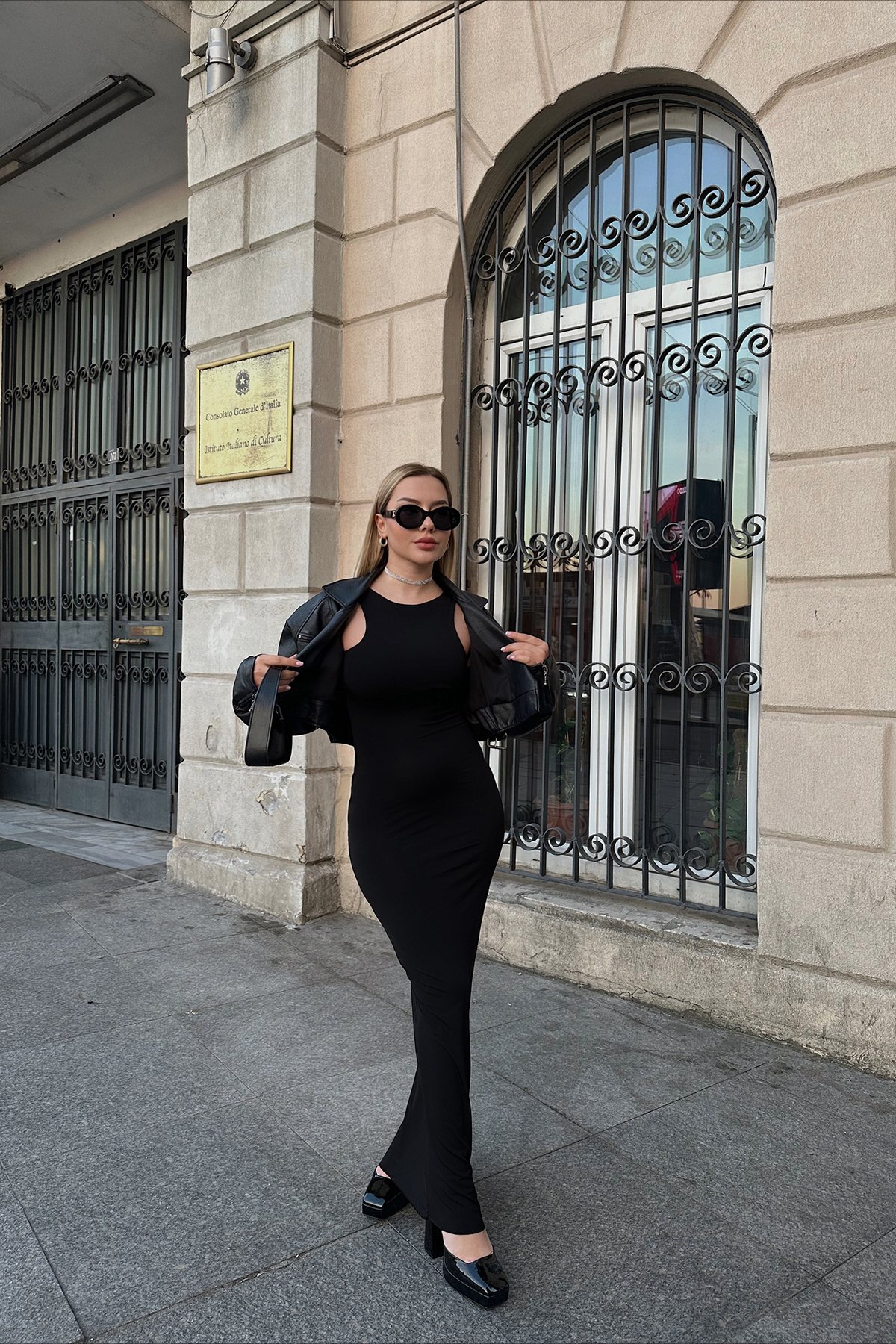 Basic Kolsuz Maxi Elbise S0130006