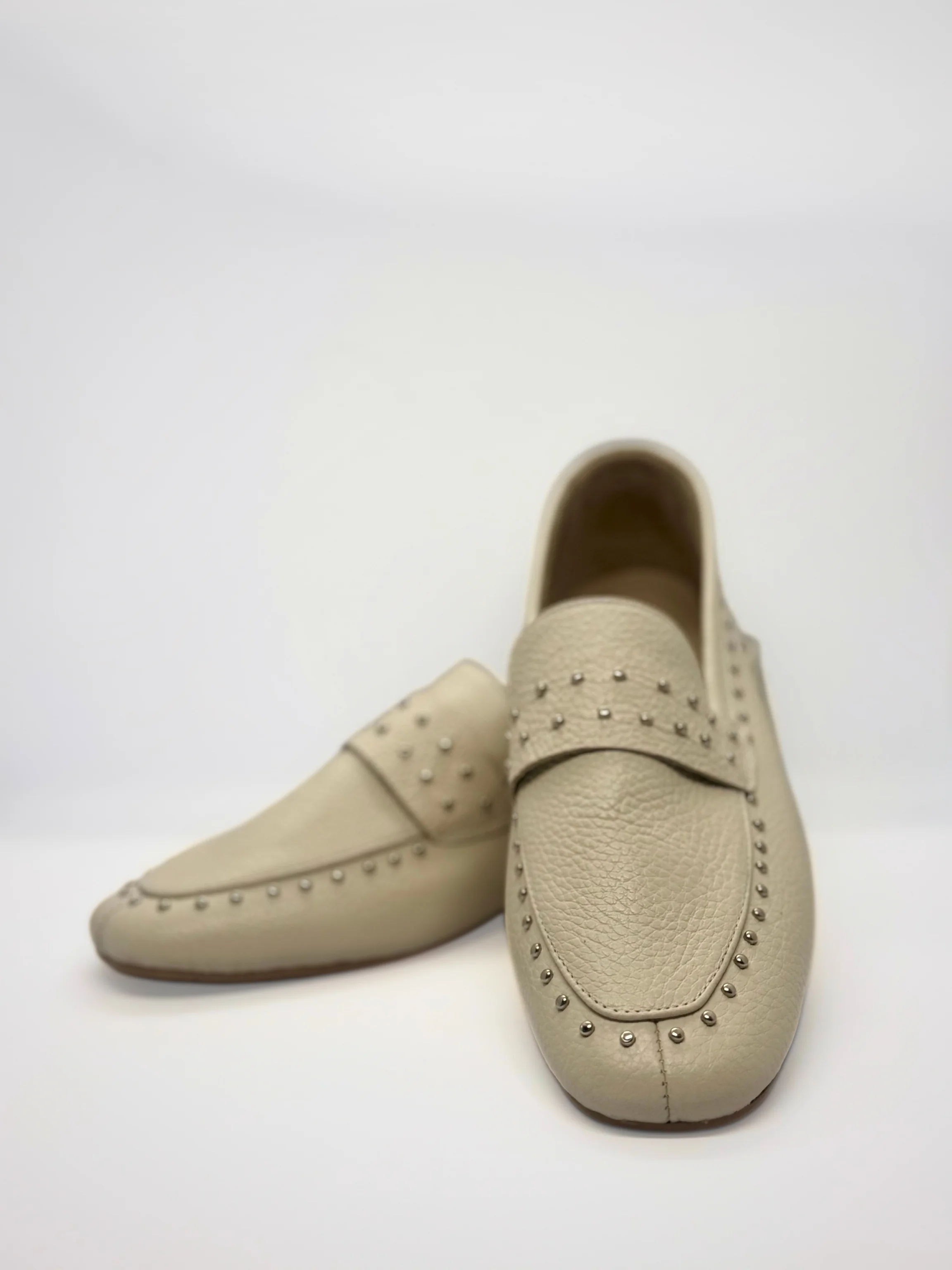 Zoe Gerçek Deri Zımba Detaylı Loafer