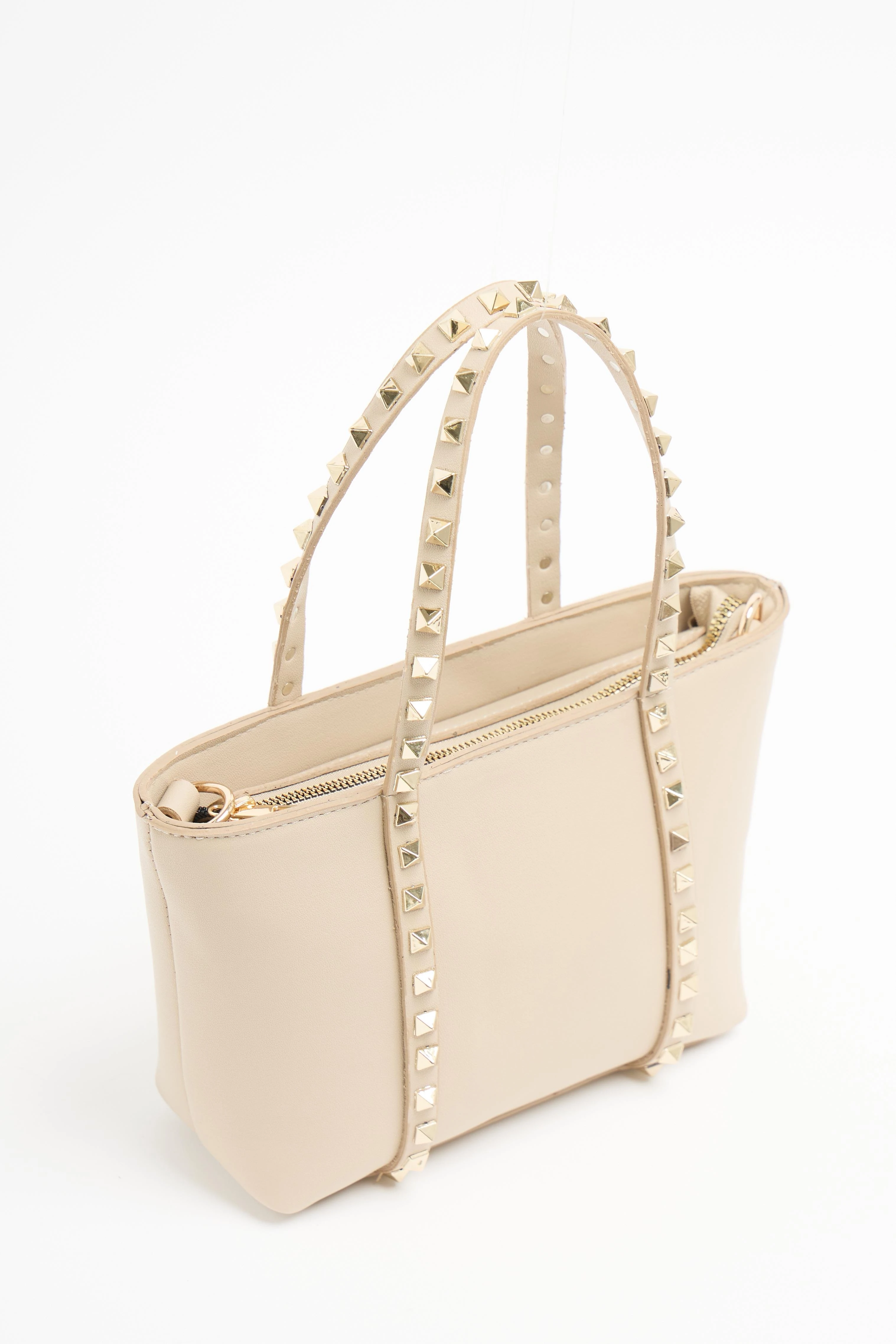 Milano Gold Zımba Detaylı Orta Boy Tote Çanta