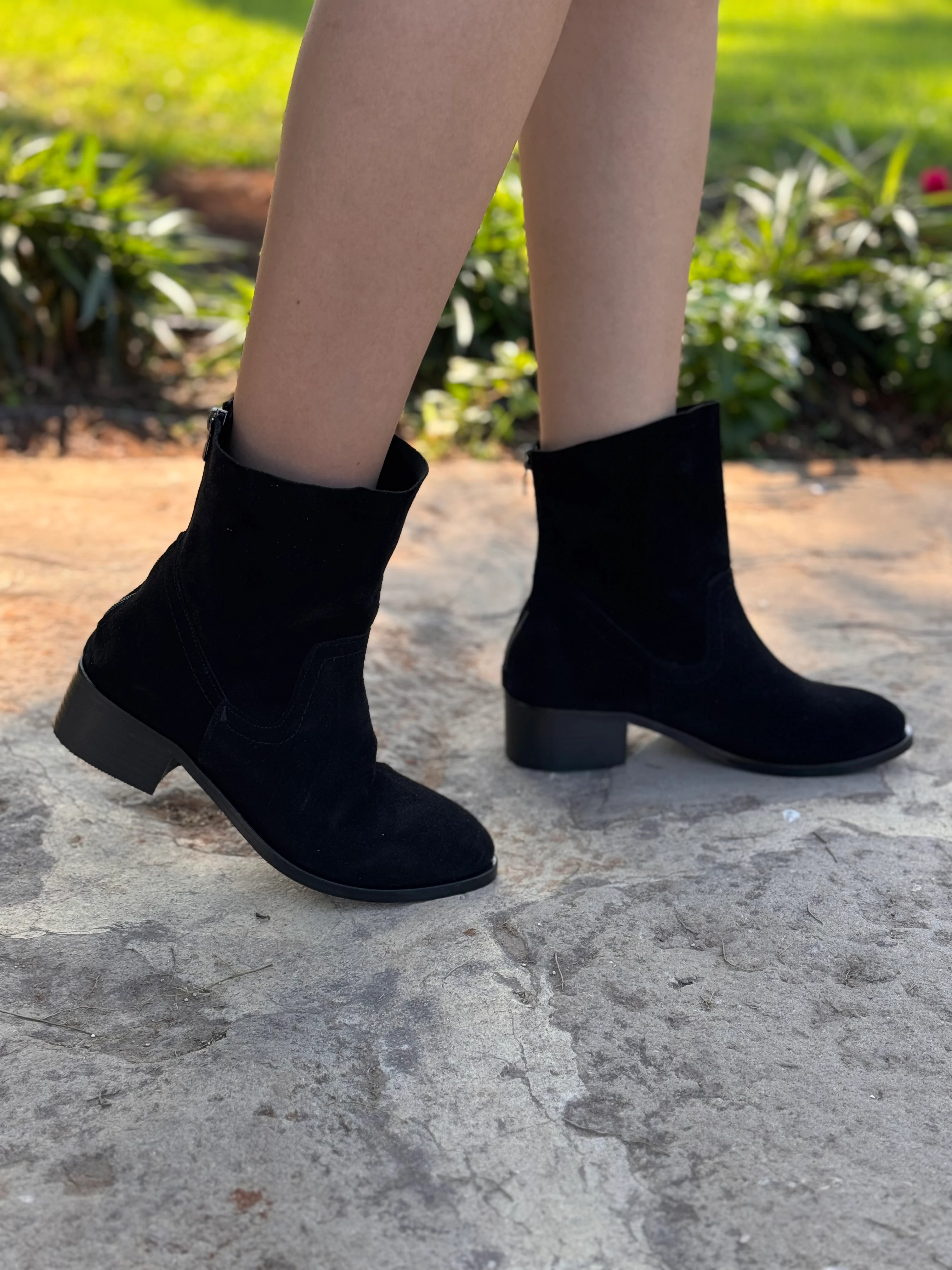 Mila Hakiki Deri Bot - Siyah