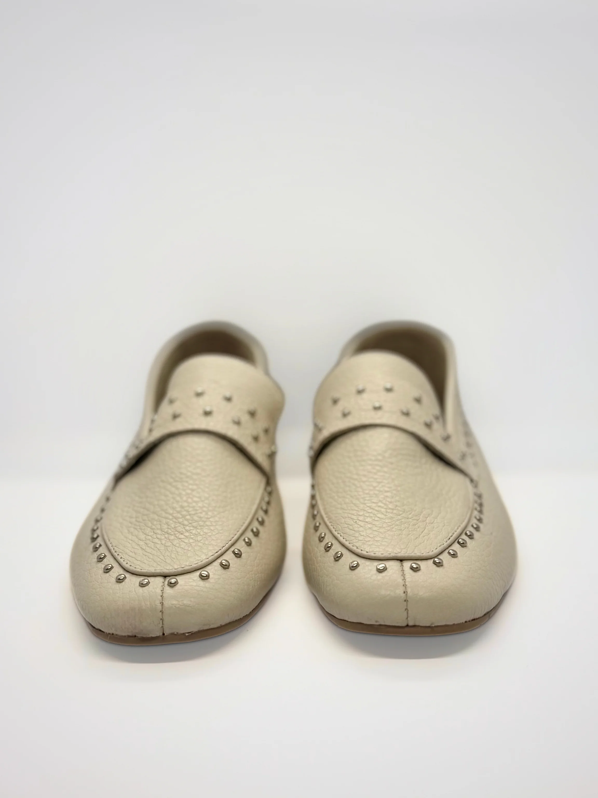 Zoe Gerçek Deri Zımba Detaylı Loafer