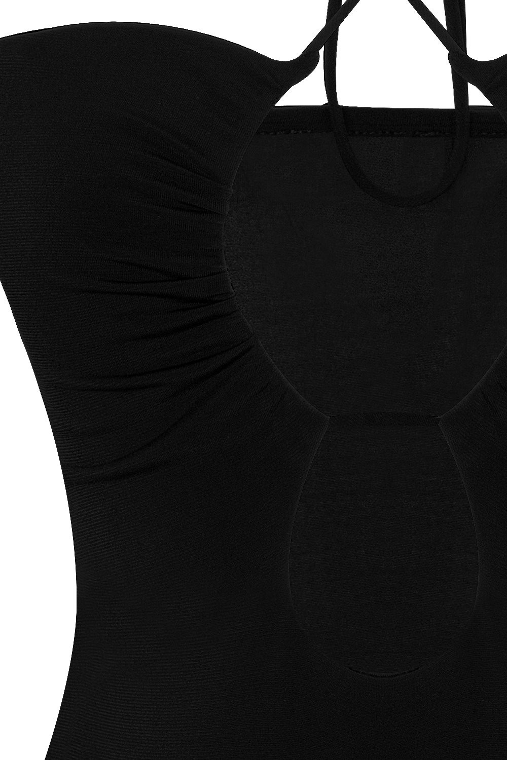 Dekolteli İpli Mini Elbise S0110004