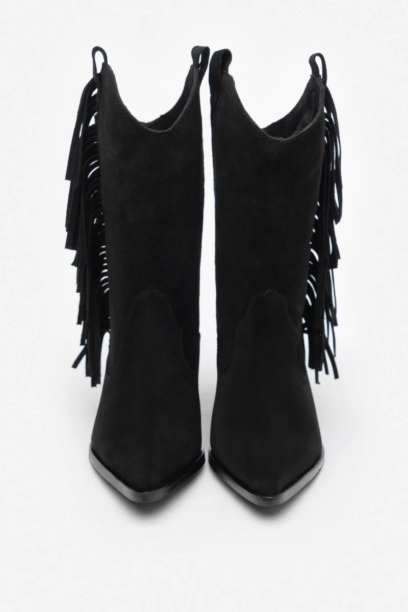 West Gerçek Deri Püsküllü Çizme