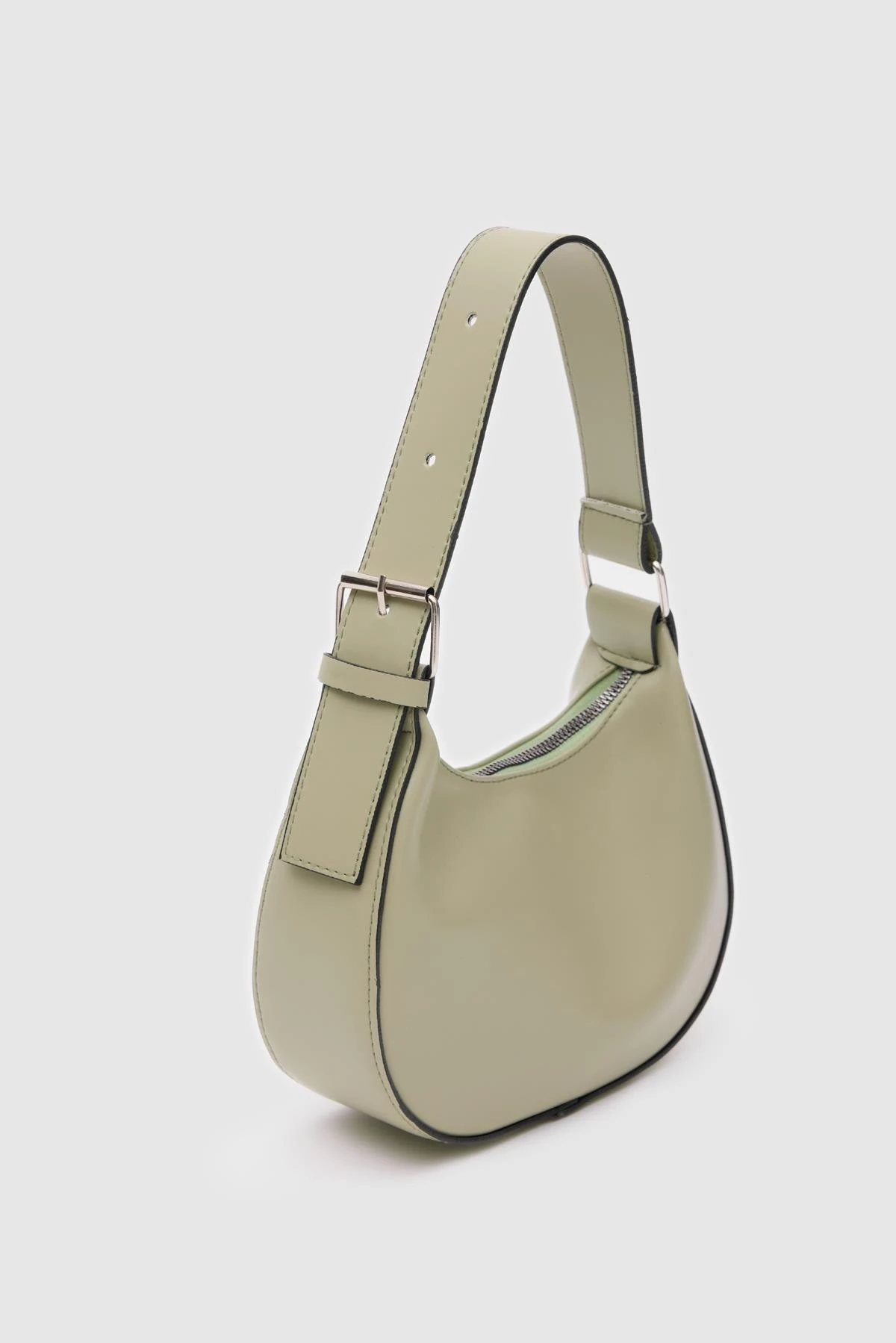 Dream Oval Baget Çanta - Mint Yeşil