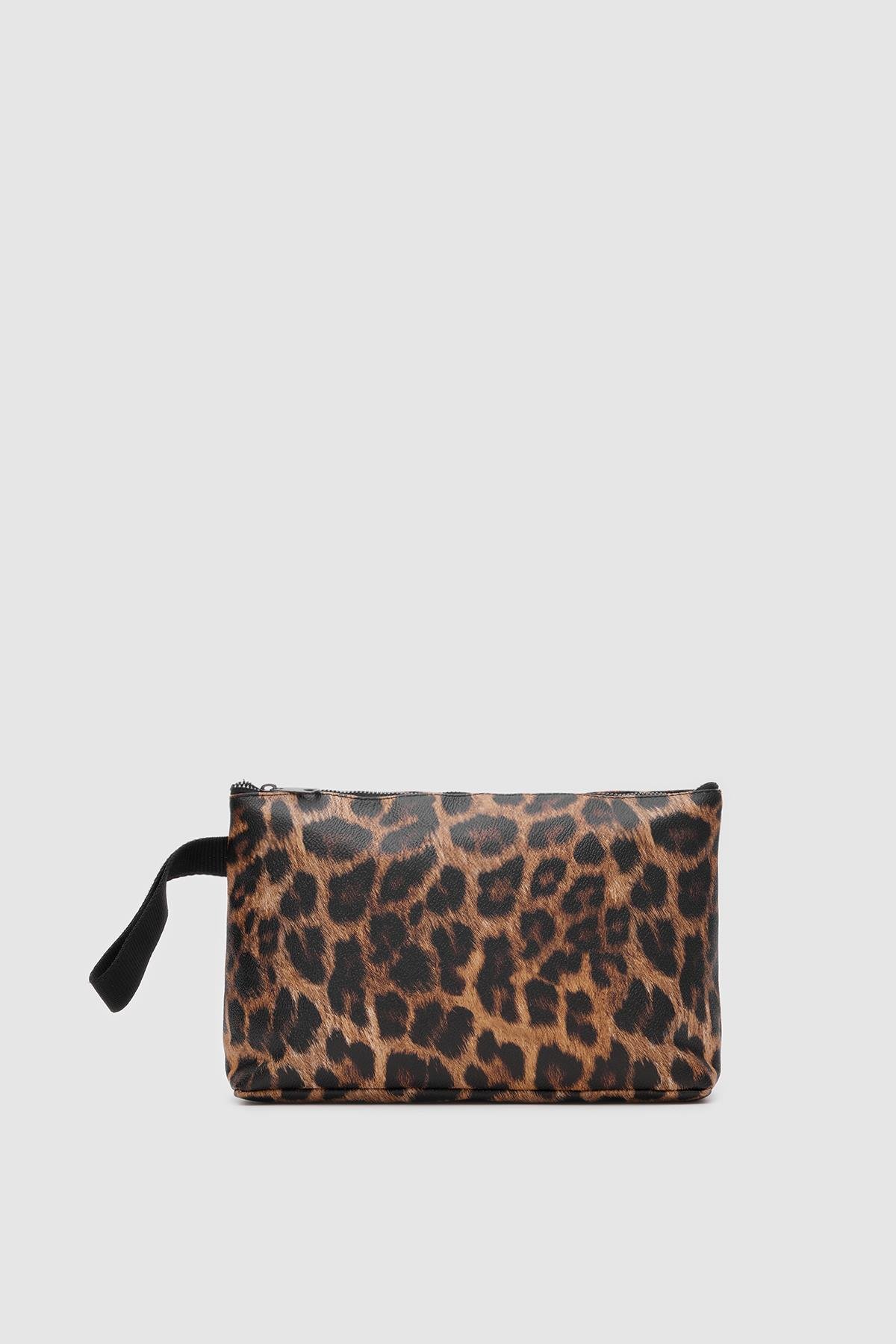 Laura Makyaj Çantası - Leopar