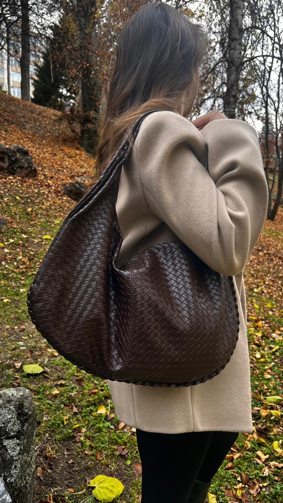 Spicy Geniş Omuz Çantası  - Kahverengi