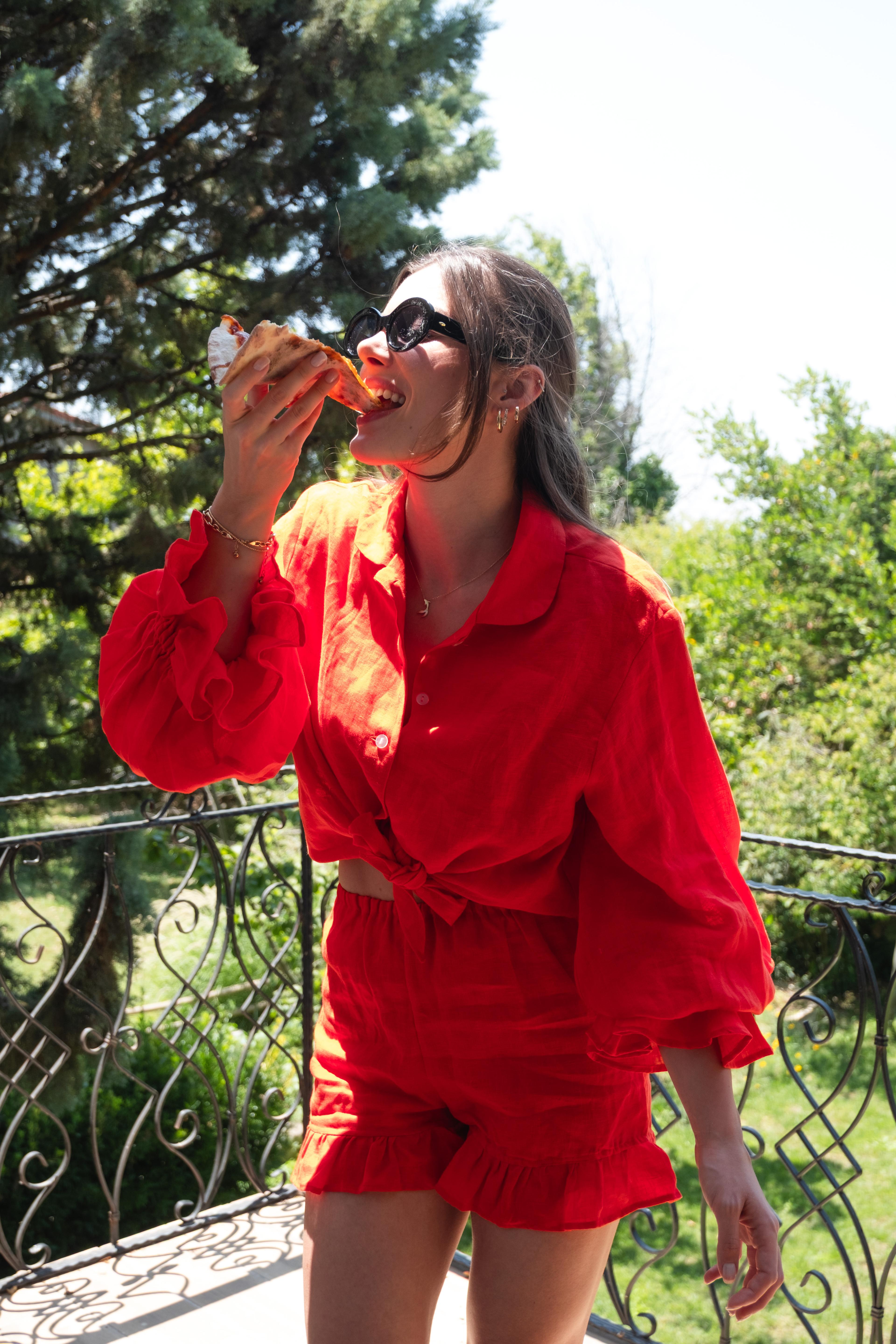 Lily Linen Shirt and Shorts