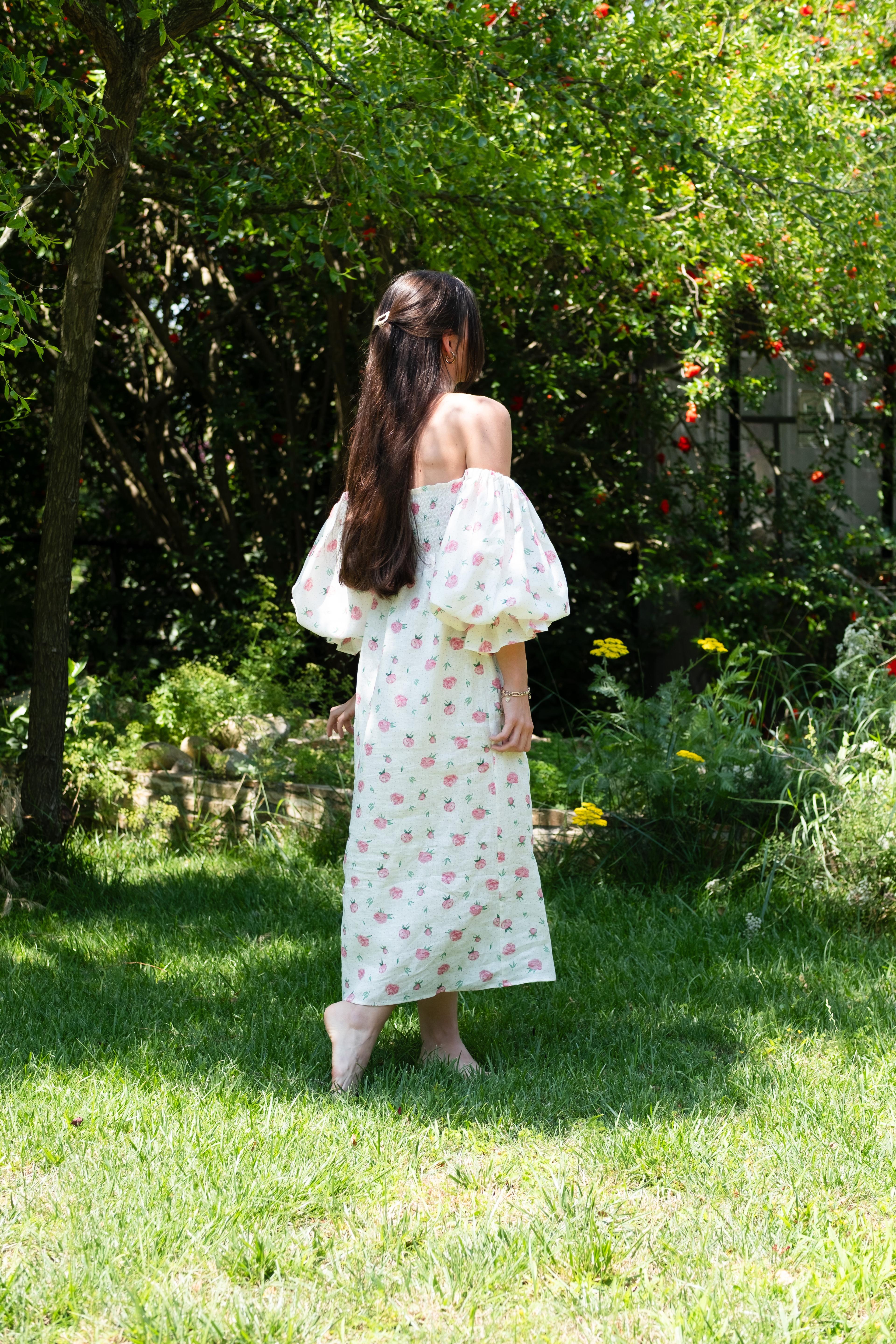 Carine Dress in Peony