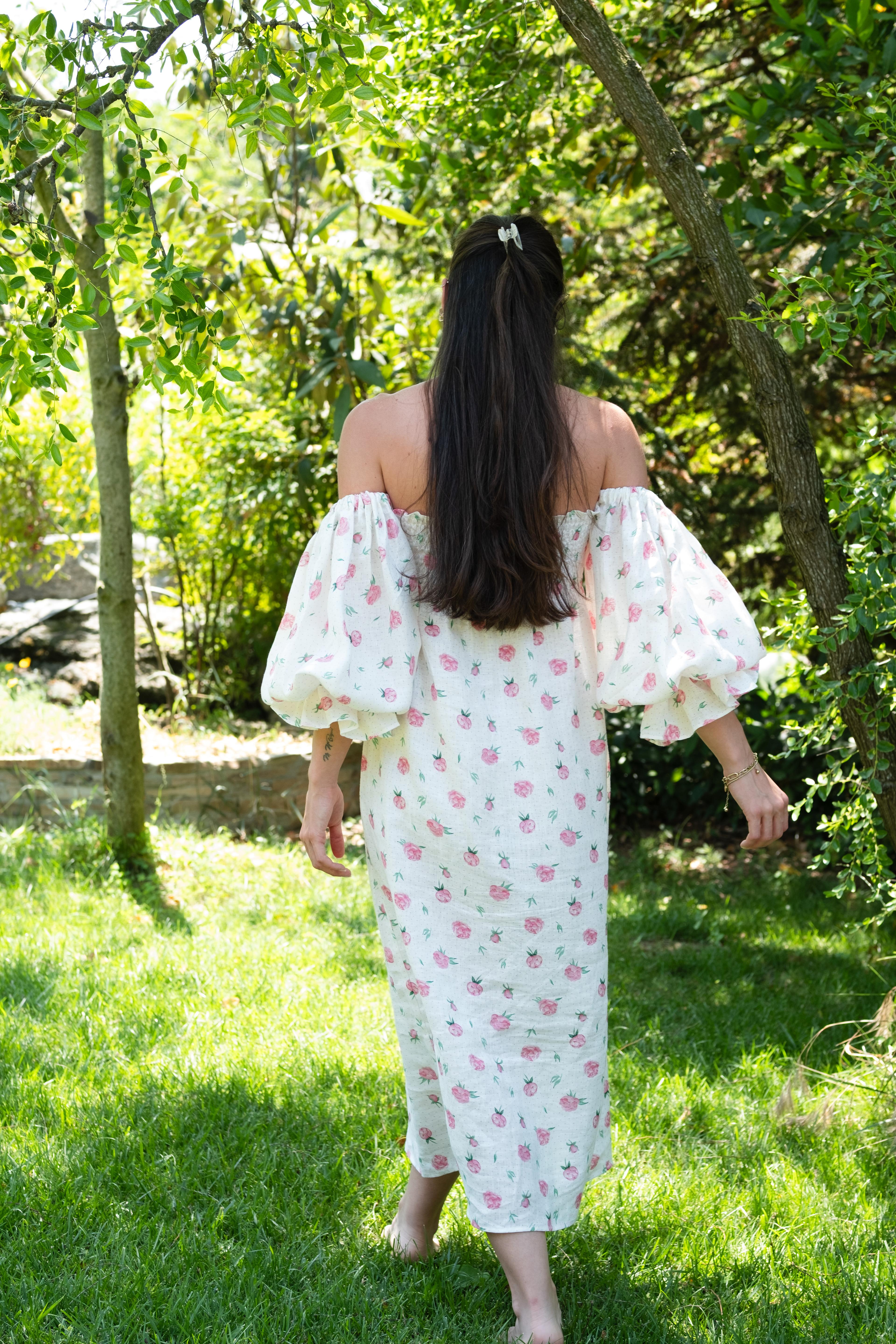 Carine Dress in Peony