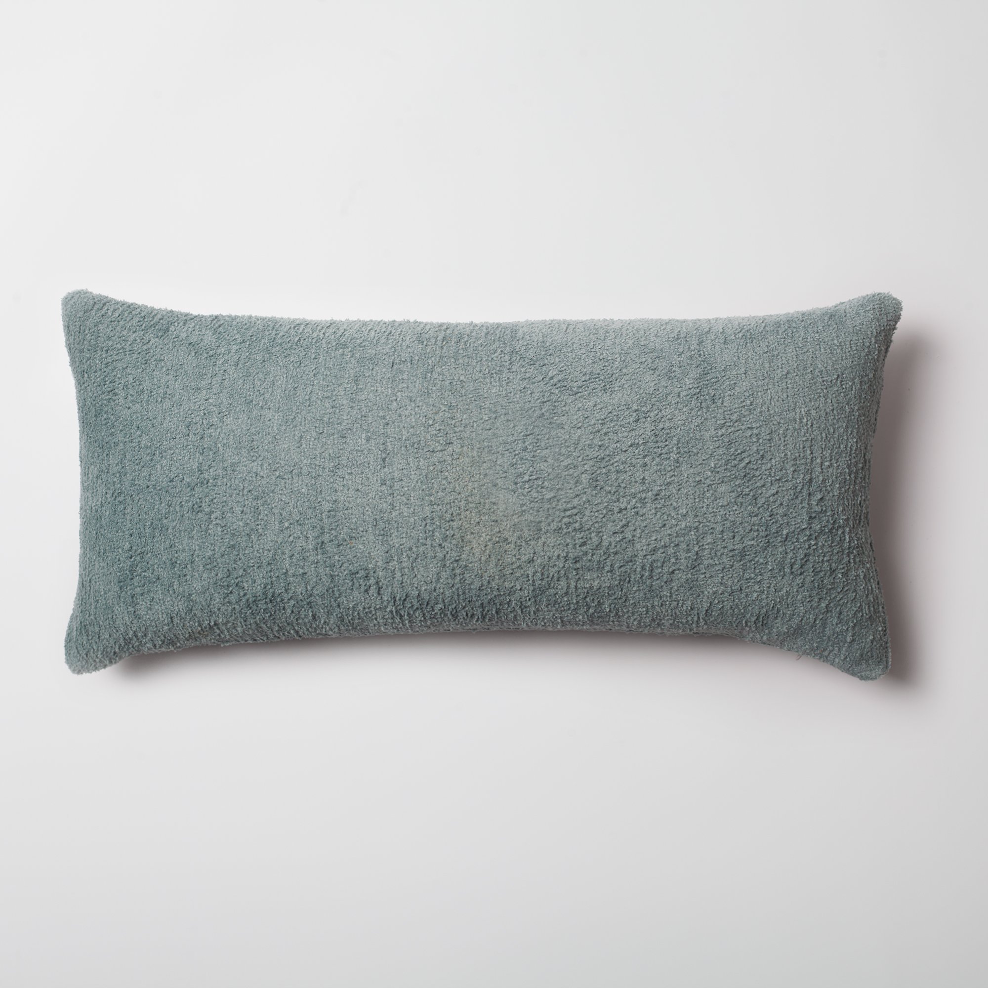 "Cozy" - Sheepskin Texture Fluffy Cushion 14x28 Inch - Light Blue (Cover Only)