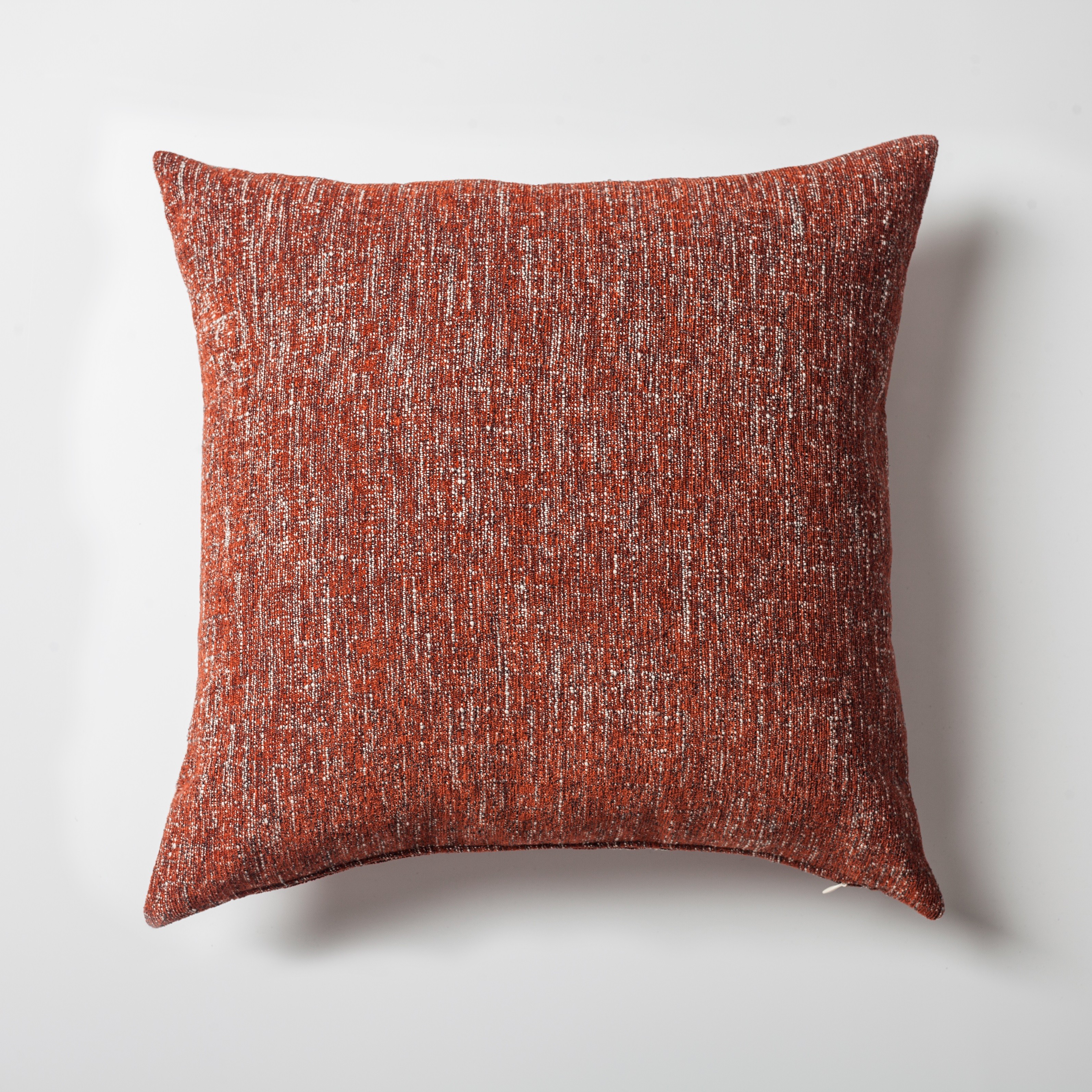 "Flap" - Textured Linen Pillow 20x20 Inch - Terracotta (Cover Only)