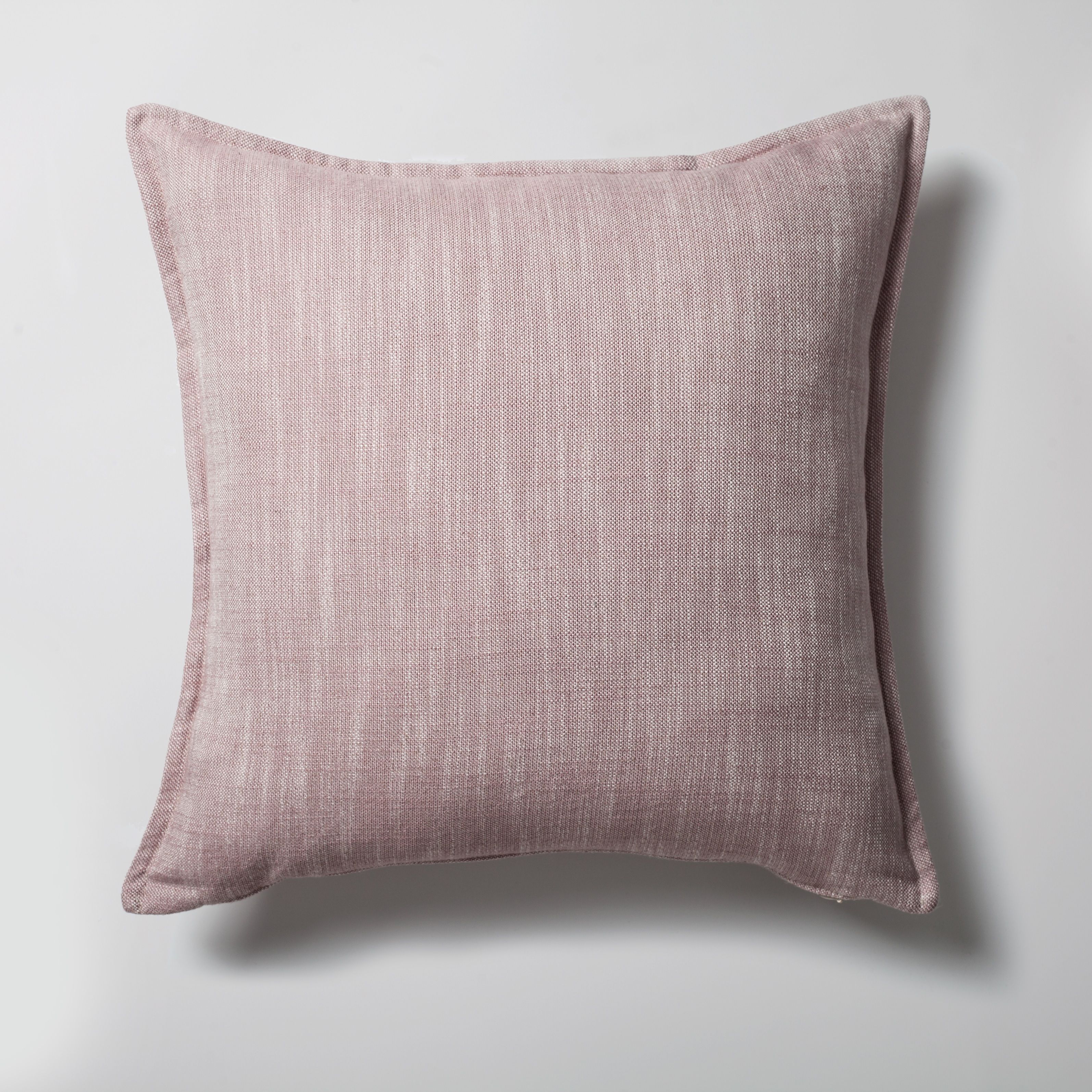 "Porto" - Linen Square Pillow 20x20 Inch - Pink (Cover Only)