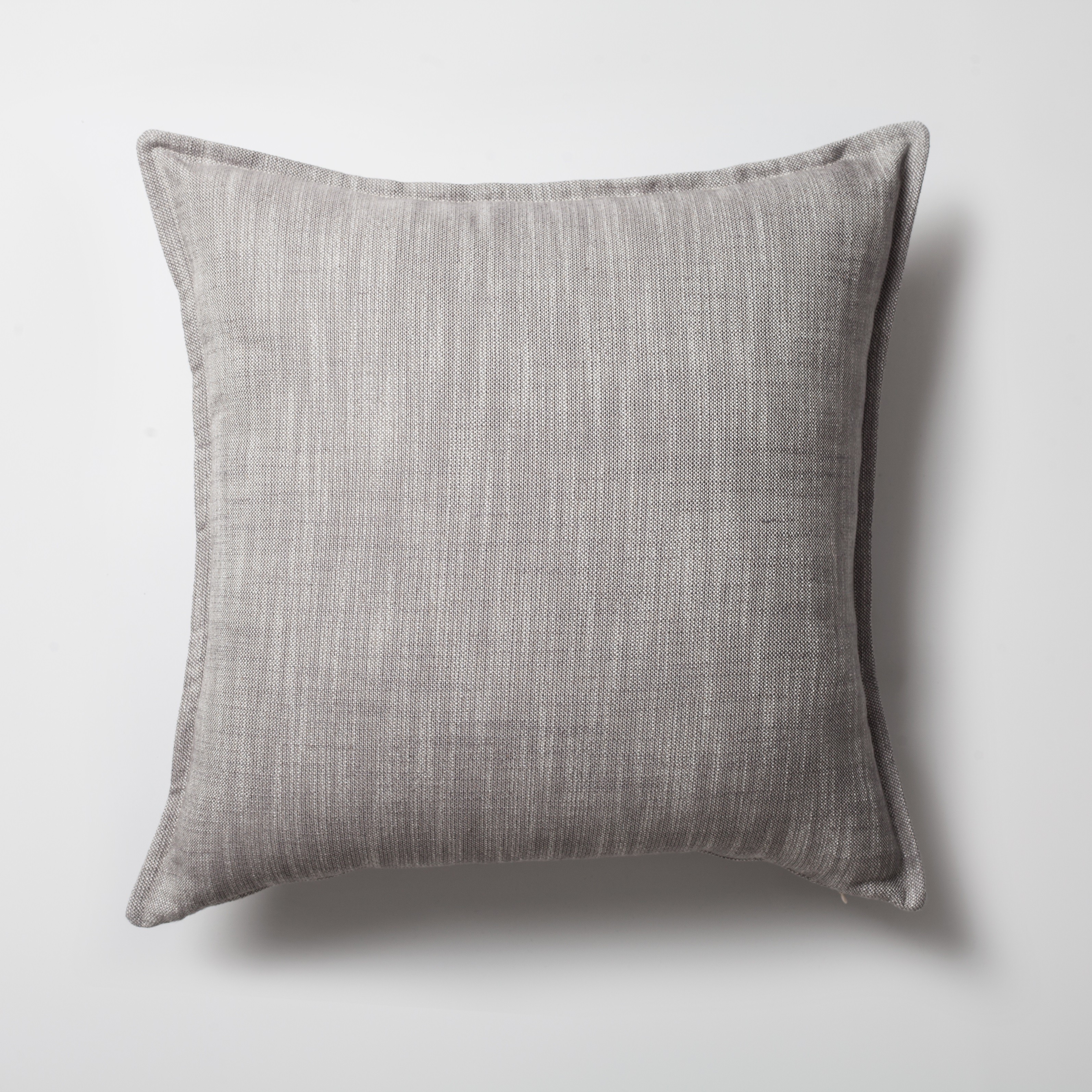 "Porto" - Linen Square Pillow 20x20 Inch - Light Gray (Cover Only)