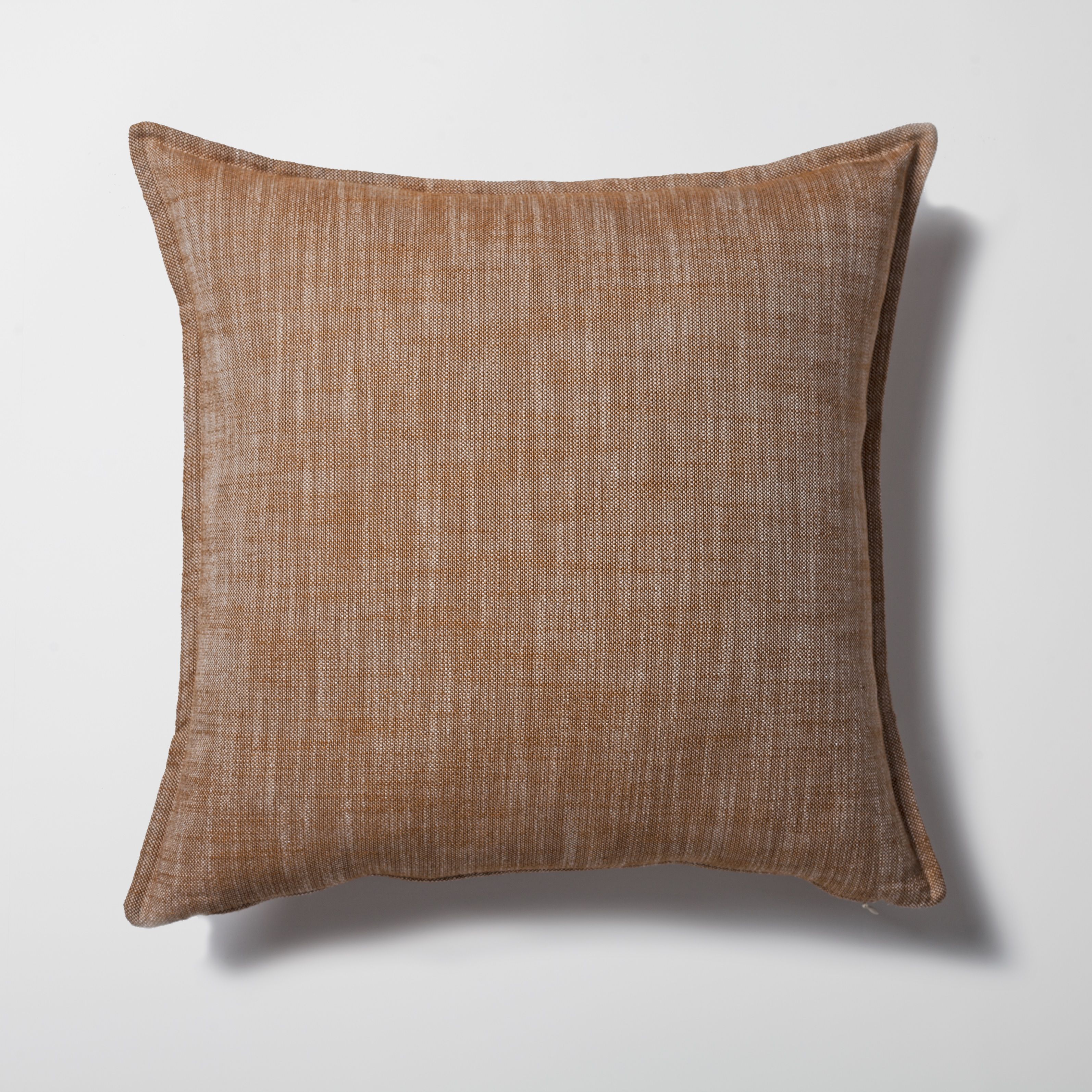 "Porto" - Linen Square Pillow 20x20 Inch - Mustard (Cover Only)