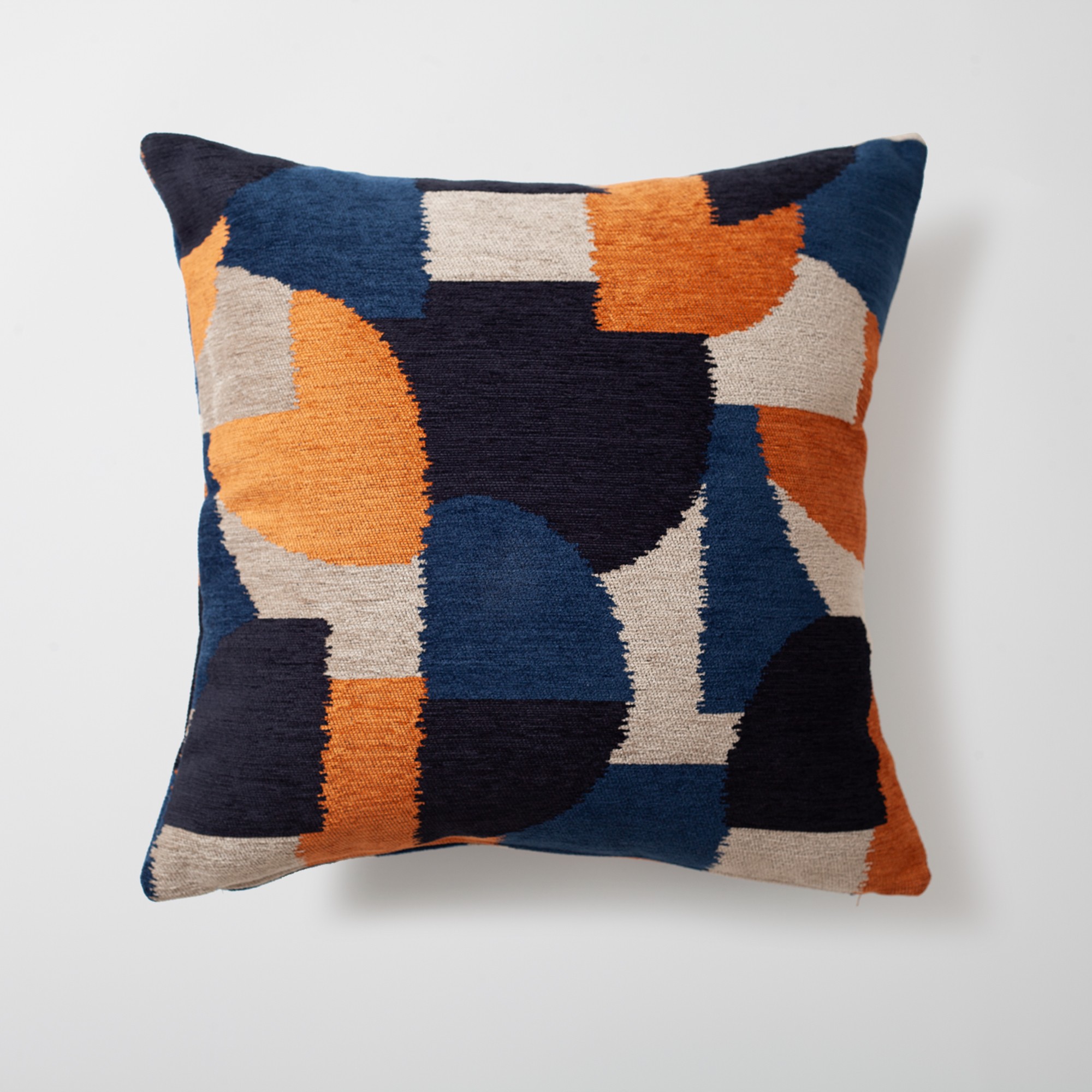 "Amorf" - Abstract Patterned 20x20 Inch Cushion - Orange (Cover Only)