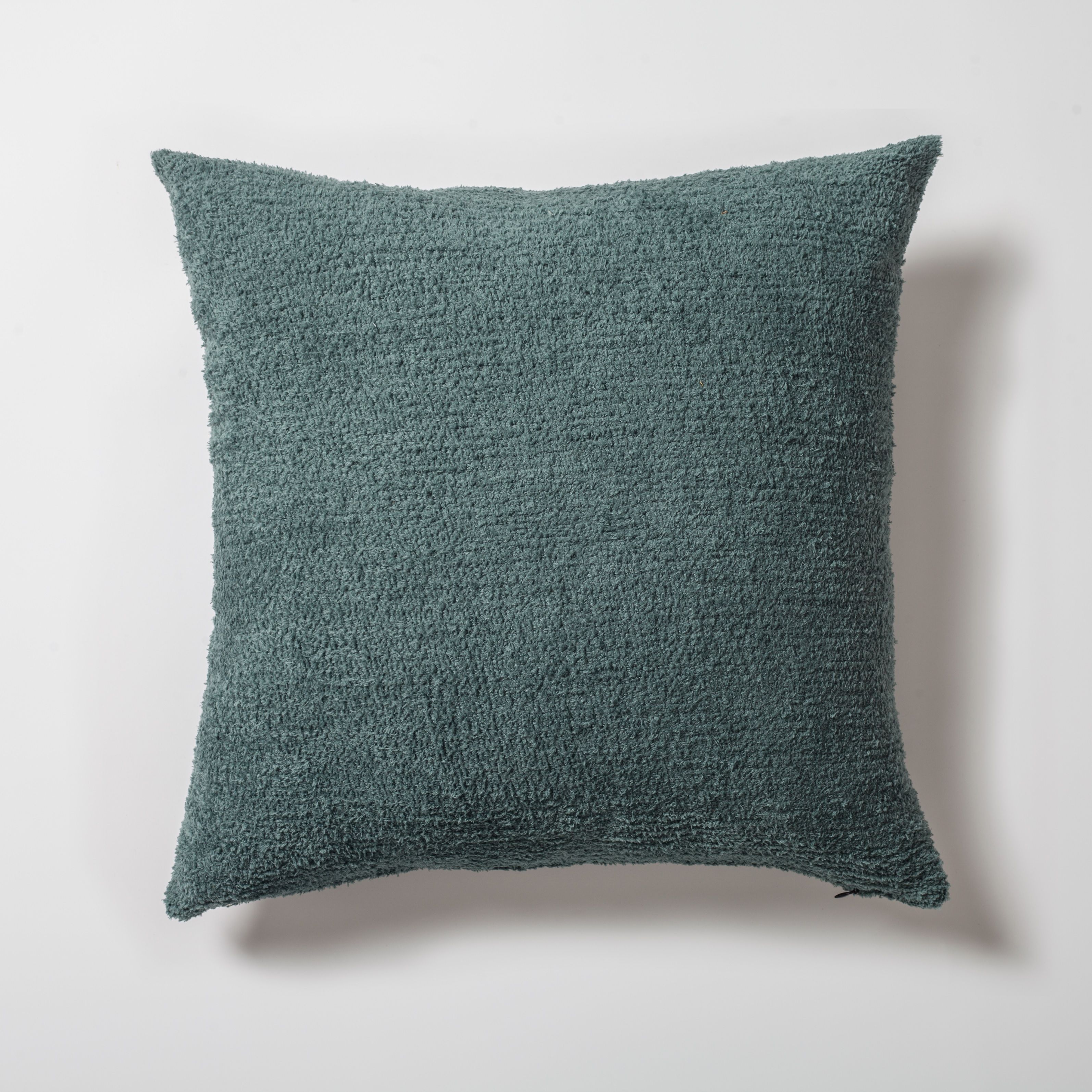 "Cozy" - Sheepskin Texture Fluffy Cushion 20x20 Inch - Petrol Blue (Cover Only)