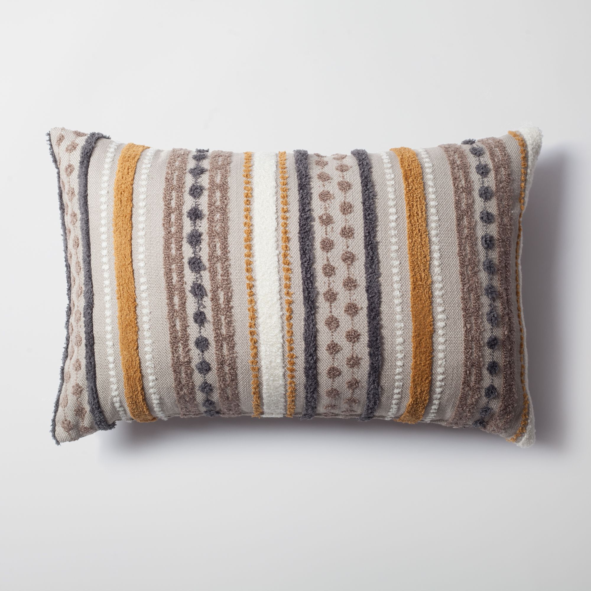 "Loom & Nomad" - Decorative Pillow - 3-Piece Combo Set - Mustard (Cover Only)