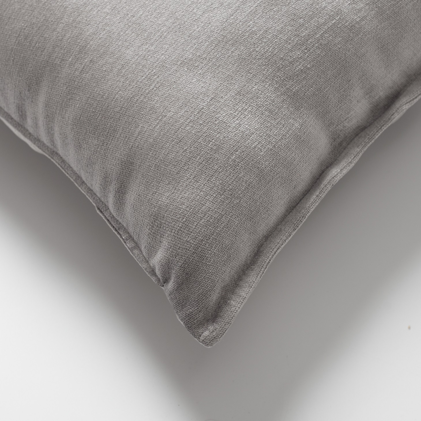 "Eliza" - Gray Viscose Natural Cushion 16x24 Inch - Gray (Cover Only)