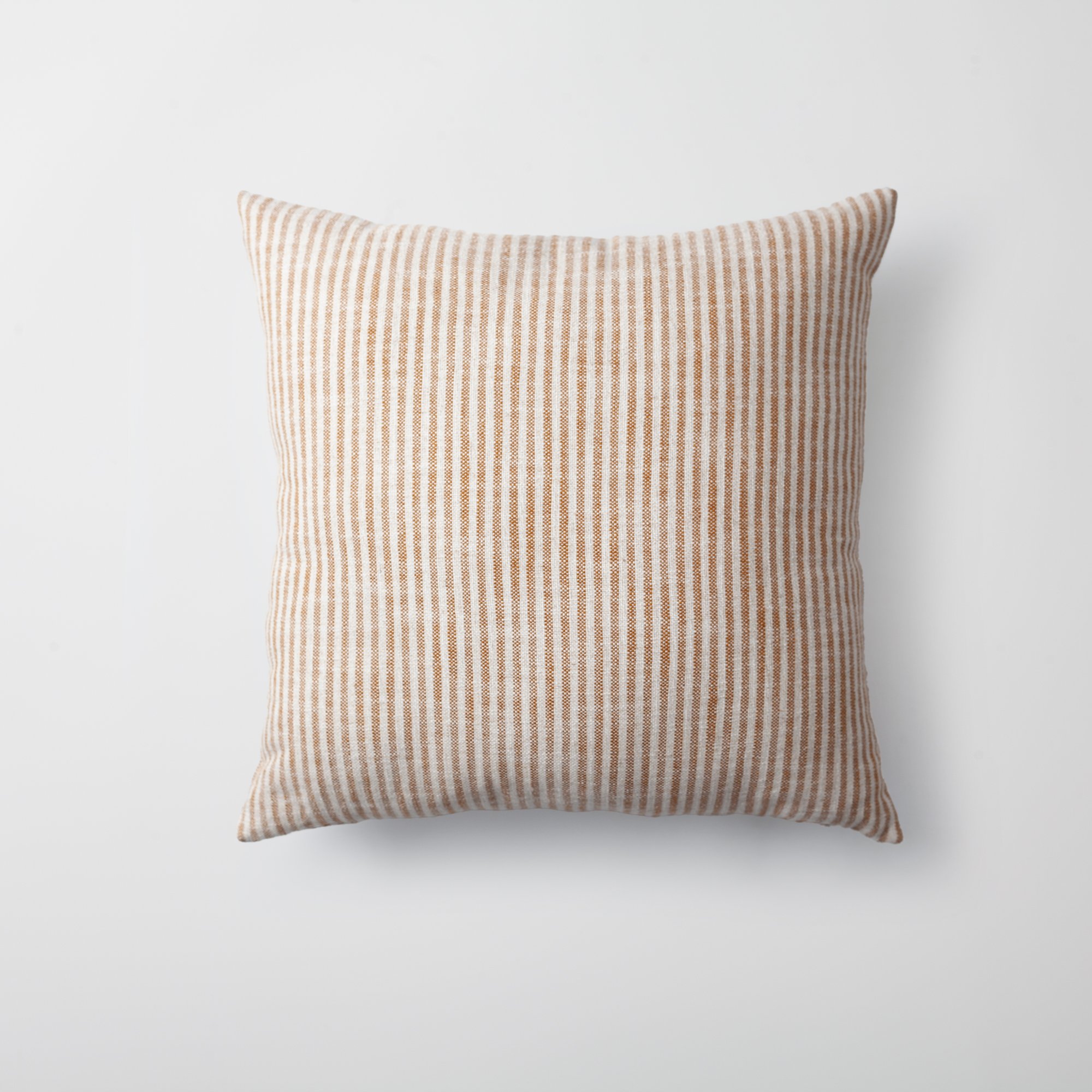 " StripeOnStripe " - Dekoratif Yastık- 3'lü Kombin Set - Hardal & Keten