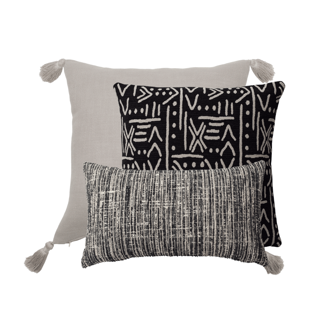 "Icon" - Decorative Pillow - 3-Piece Combo Set (Cover Only)