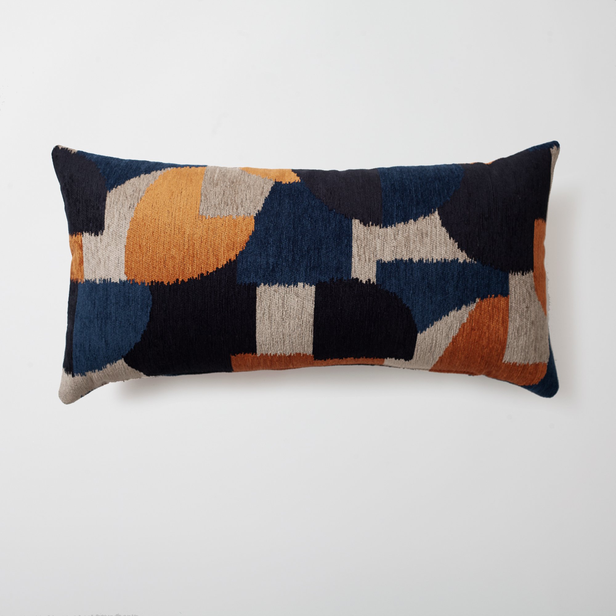 "Amorf" - Abstract Patterned 20x20 Inch Cushion - Orange (Cover Only)