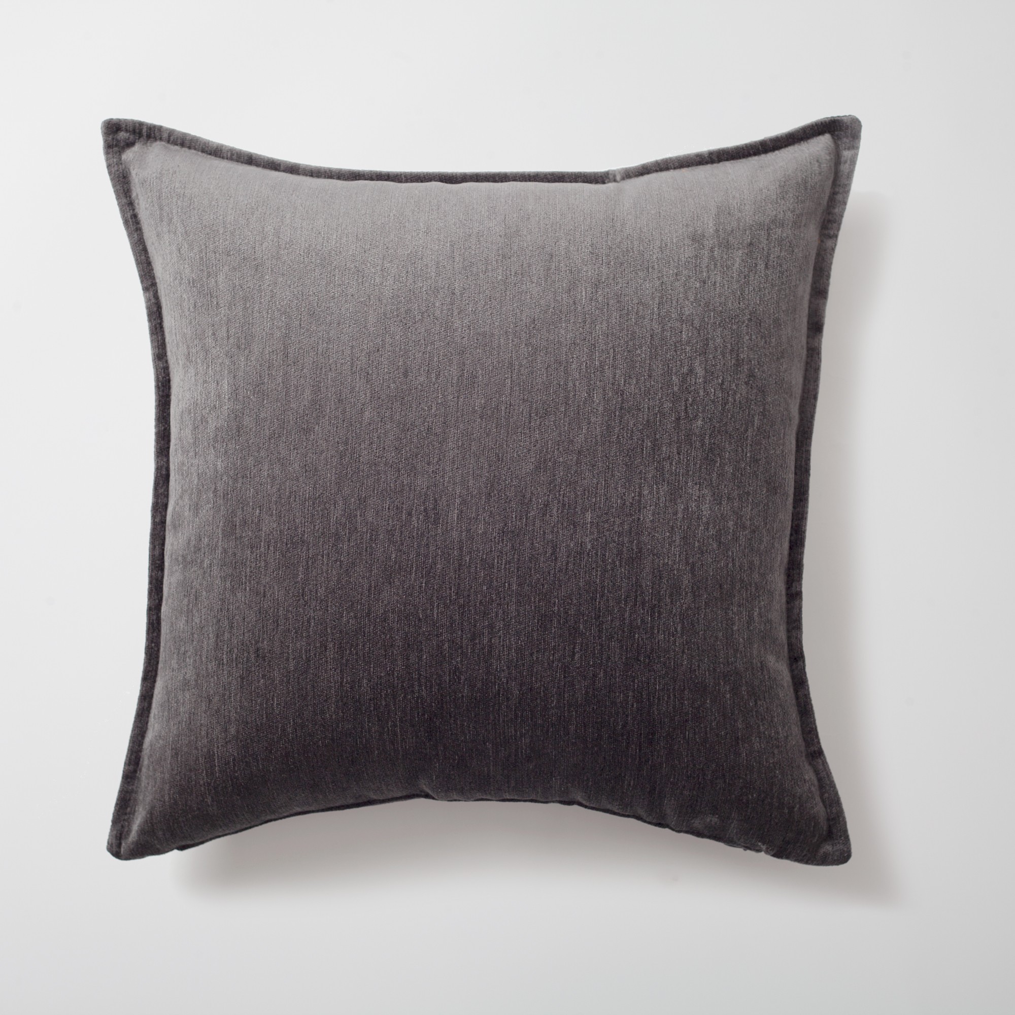 "Eliza" - Viscose Natural Linen Pillow 20x20 Inch - Anthracite (Cover Only)
