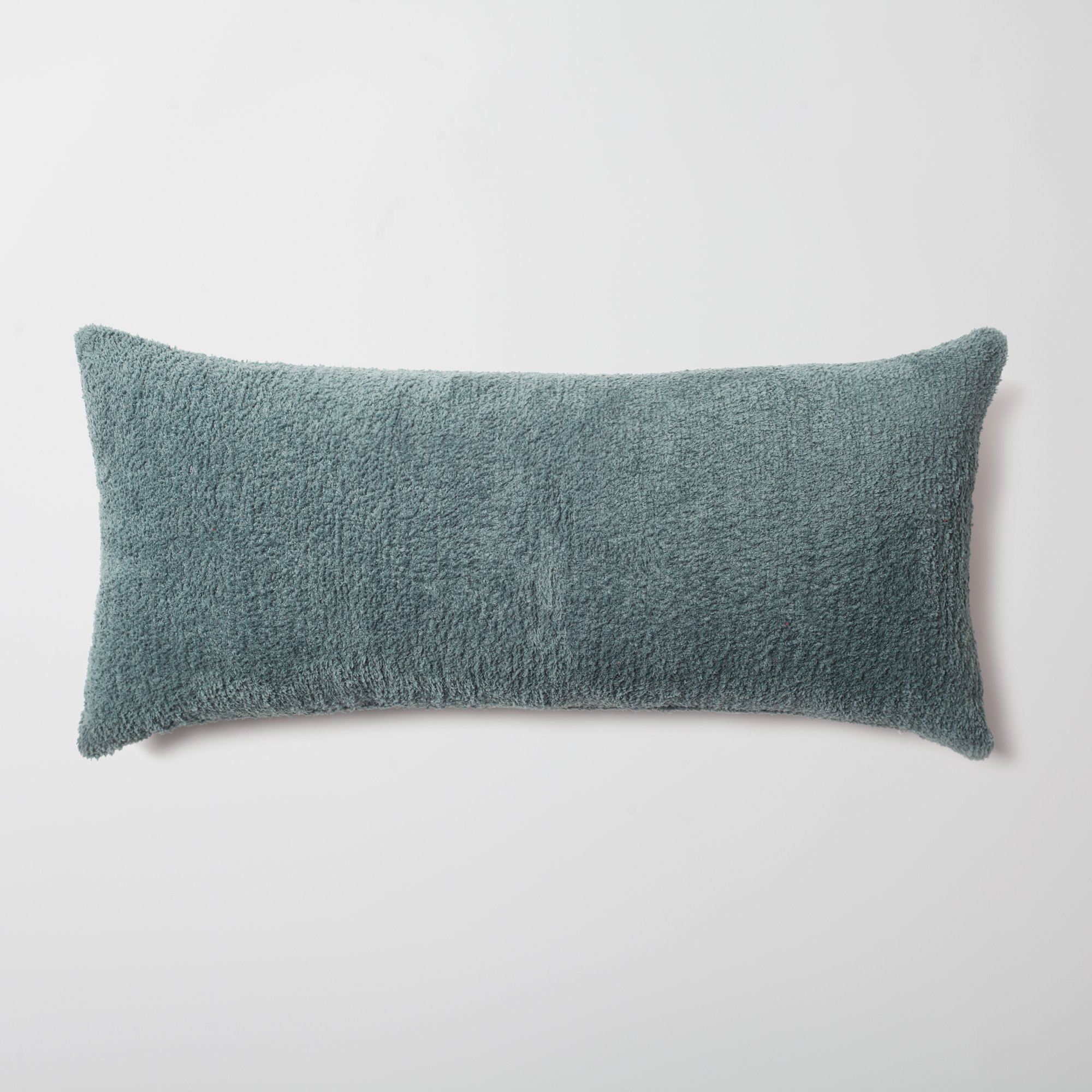 "Cozy" - Sheepskin Texture Fluffy Cushion 14x28 Inch - Petrol (Cover Only)