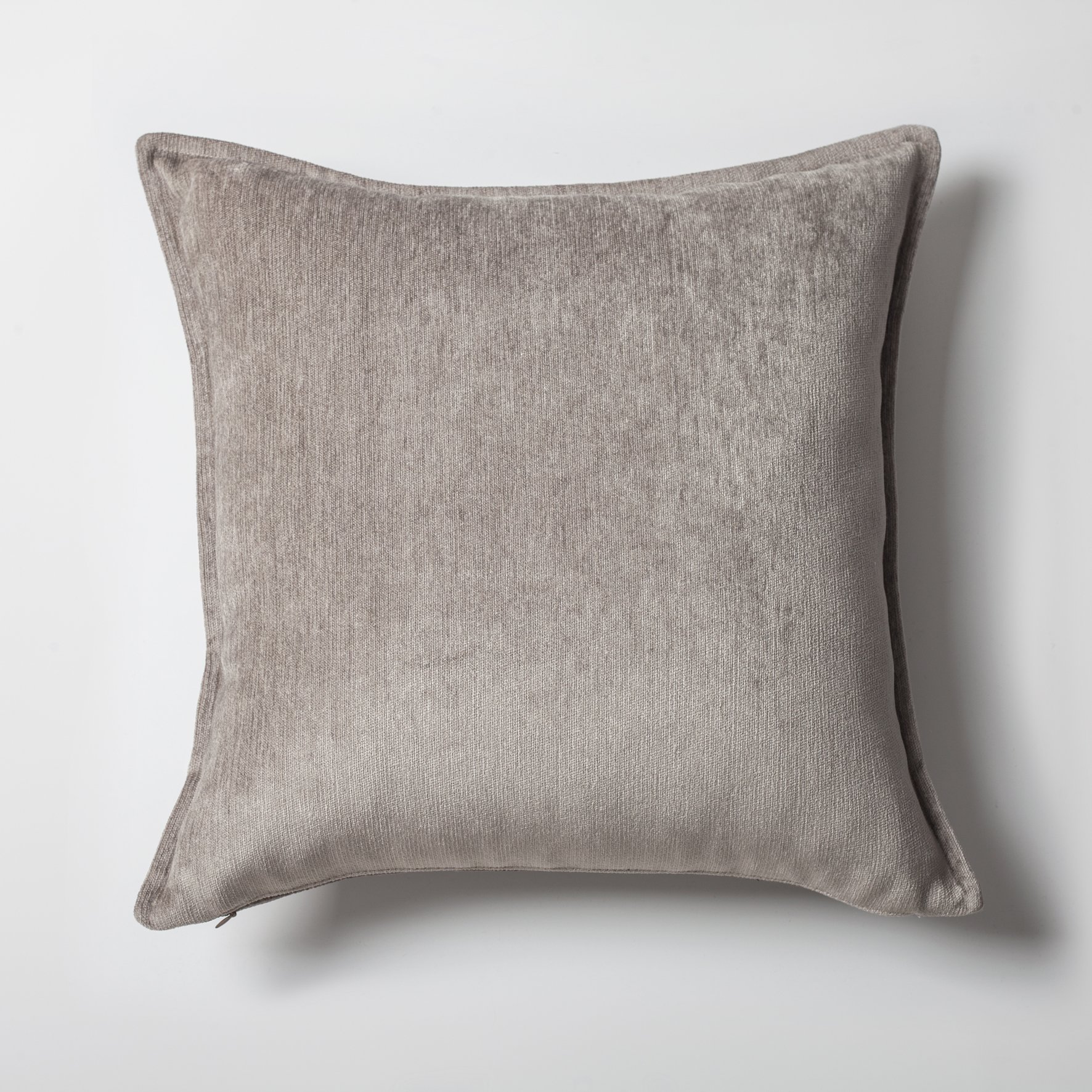 "Eliza" - Mink Viscose Natural Linen Pillow 20x20 Inch - Mink (Cover Only)