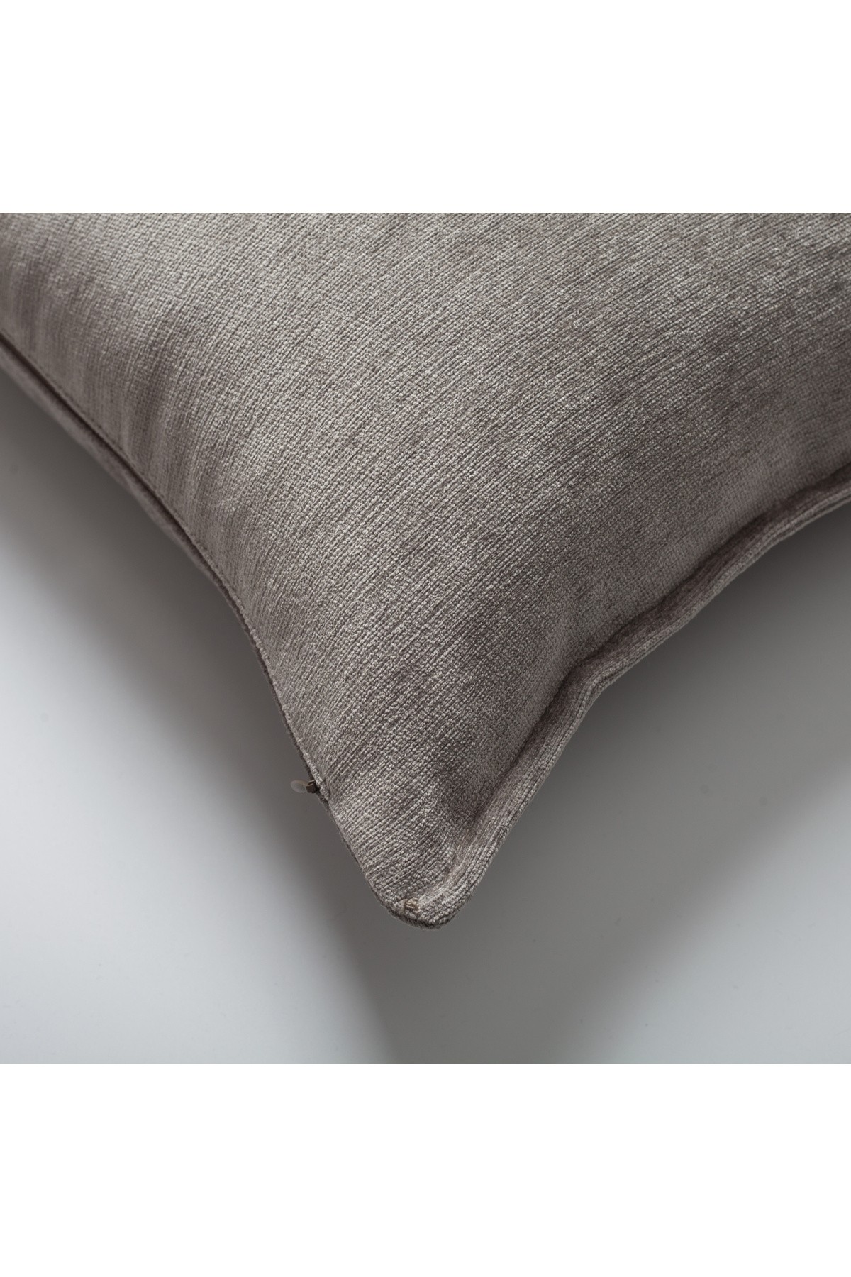 "Eliza" - Mink Viscose Natural Linen Pillow 16x24 Inch - Mink (Cover Only)