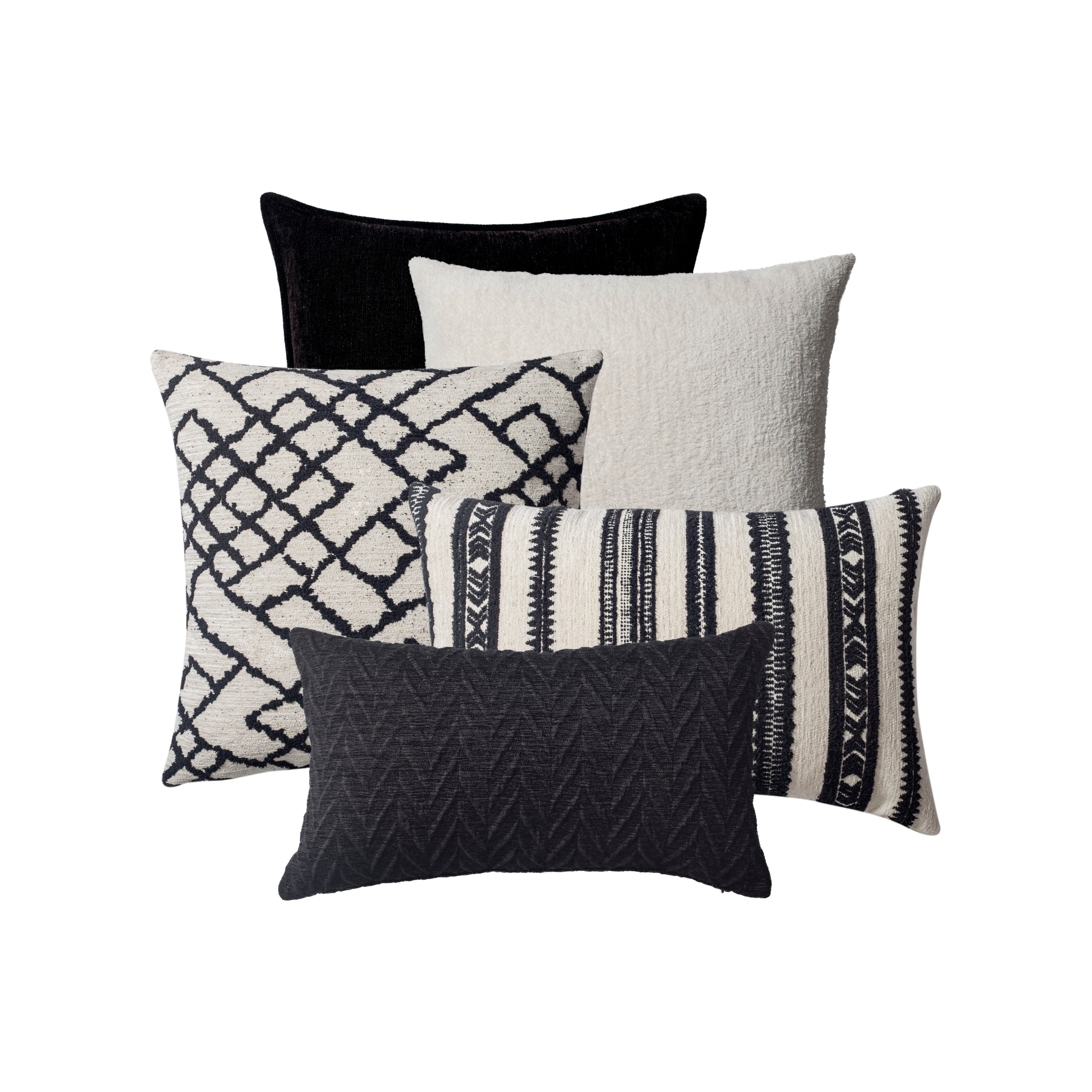 "Sisam" - Decorative Pillow - 5-Piece Combo Set (Cover Only)